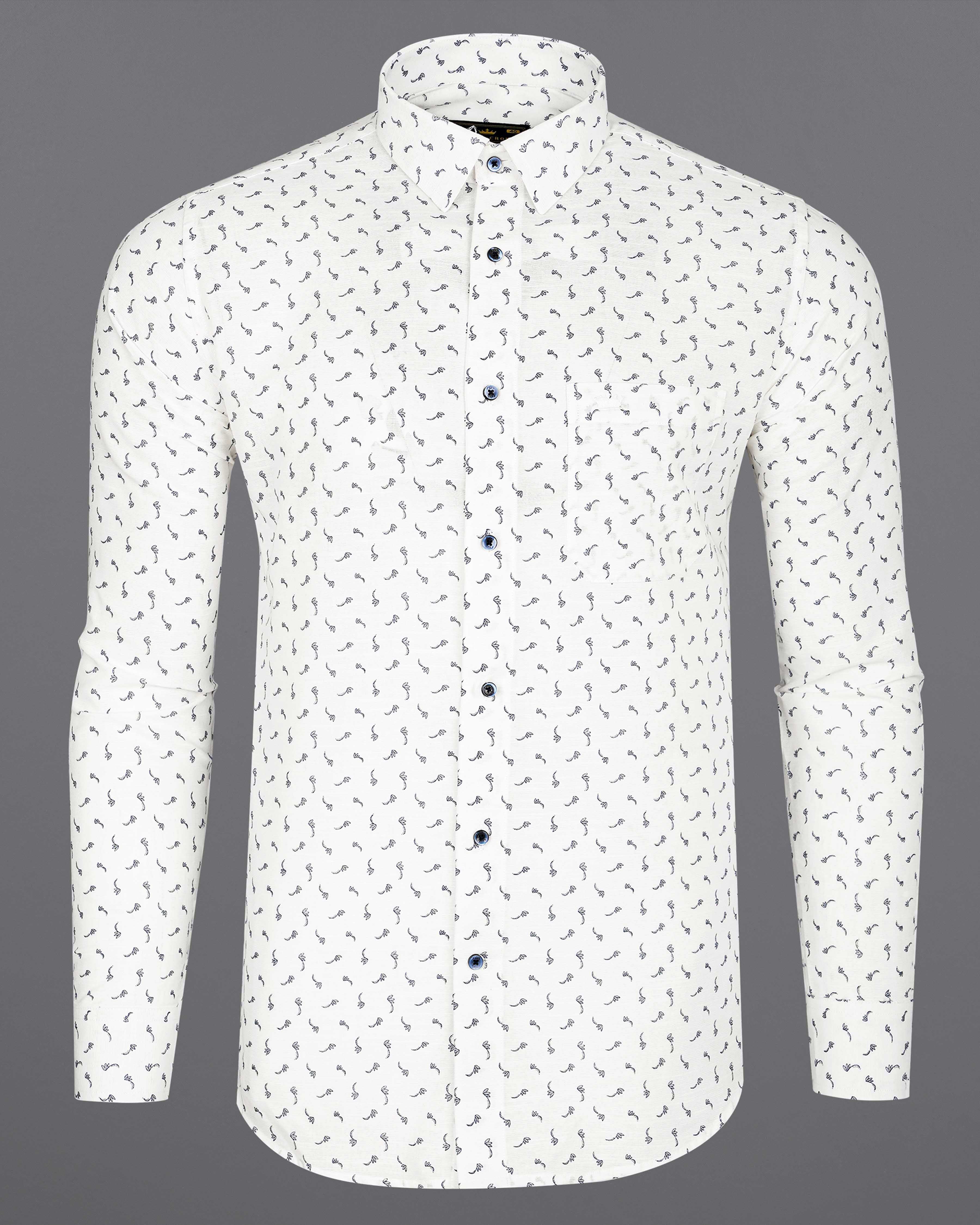 Bright White Printed Luxurious Linen Shirt 8030-BLE-38, 8030-BLE-H-38, 8030-BLE-39,8030-BLE-H-39, 8030-BLE-40, 8030-BLE-H-40, 8030-BLE-42, 8030-BLE-H-42, 8030-BLE-44, 8030-BLE-H-44, 8030-BLE-46, 8030-BLE-H-46, 8030-BLE-48, 8030-BLE-H-48, 8030-BLE-50, 8030-BLE-H-50, 8030-BLE-52, 8030-BLE-H-52