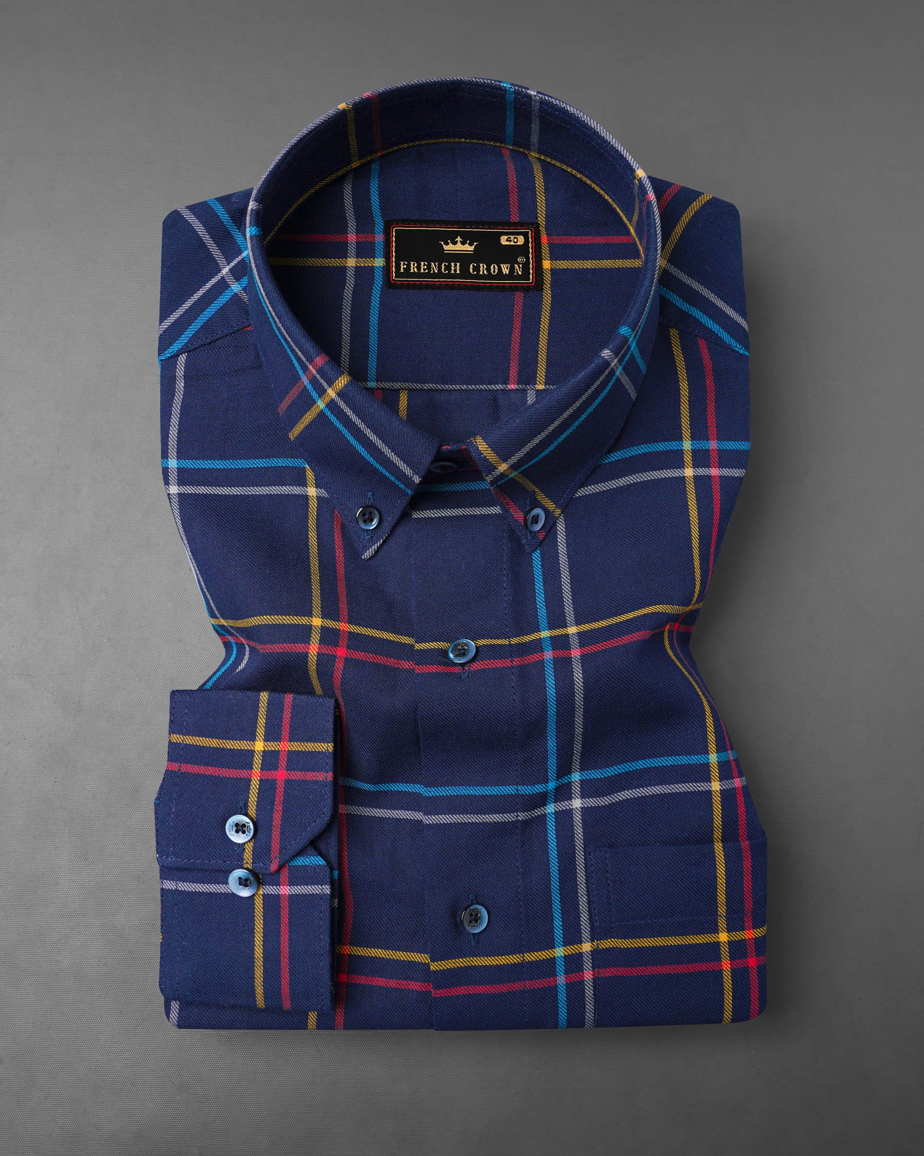 Firefly Navy Blue with Dixie Yellow and Carmine Red Twill Windowpane Premium Cotton Shirt 8042-BD-BLE-38, 8042-BD-BLE-H-38, 8042-BD-BLE-39,8042-BD-BLE-H-39, 8042-BD-BLE-40, 8042-BD-BLE-H-40, 8042-BD-BLE-42, 8042-BD-BLE-H-42, 8042-BD-BLE-44, 8042-BD-BLE-H-44, 8042-BD-BLE-46, 8042-BD-BLE-H-46, 8042-BD-BLE-48, 8042-BD-BLE-H-48, 8042-BD-BLE-50, 8042-BD-BLE-H-50, 8042-BD-BLE-52, 8042-BD-BLE-H-52