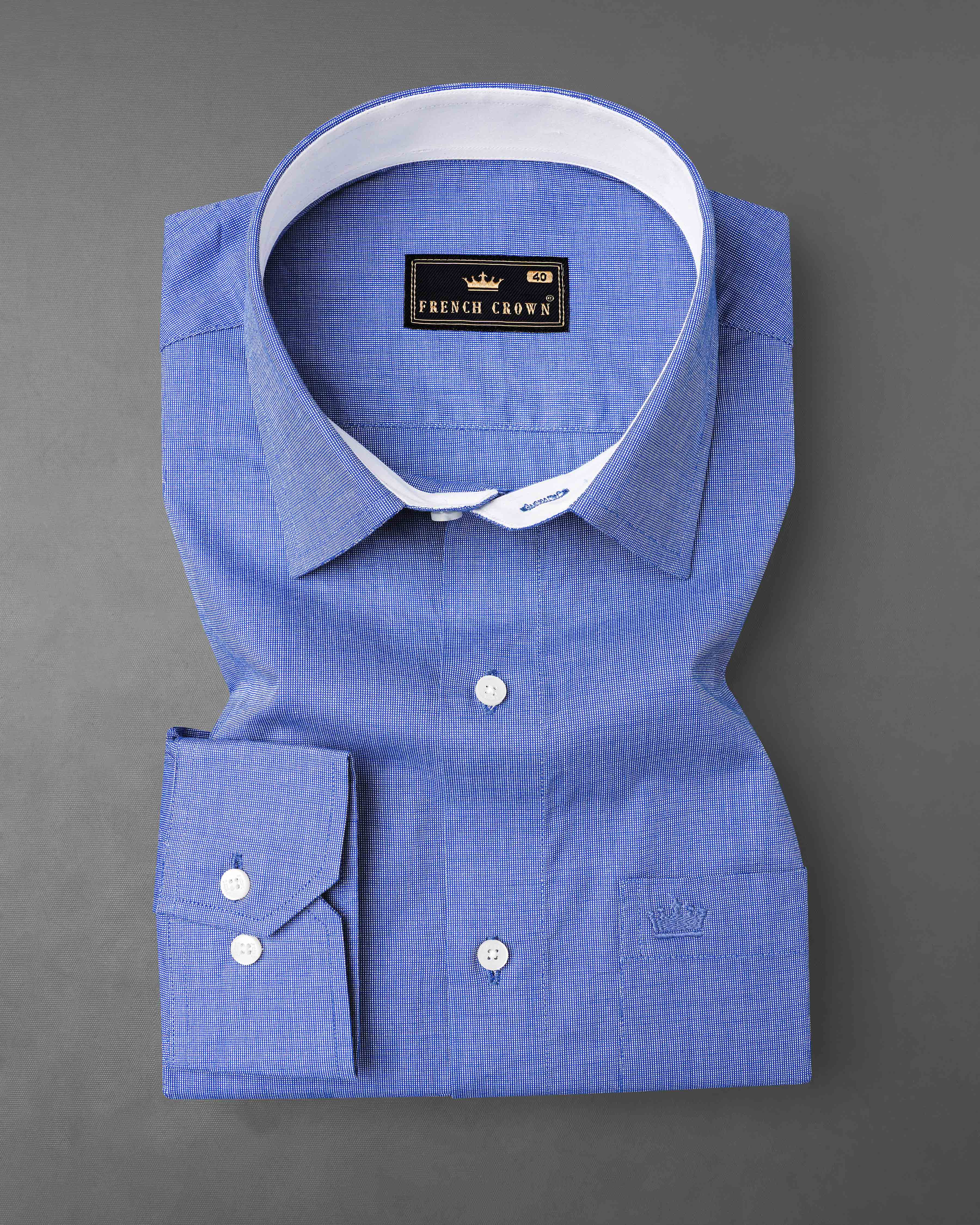 Glaucous Blue Premium Giza Cotton Chambray Shirt 8046-CP-38, 8046-CP-H-38, 8046-CP-39,8046-CP-H-39, 8046-CP-40, 8046-CP-H-40, 8046-CP-42, 8046-CP-H-42, 8046-CP-44, 8046-CP-H-44, 8046-CP-46, 8046-CP-H-46, 8046-CP-48, 8046-CP-H-48, 8046-CP-50, 8046-CP-H-50, 8046-CP-52, 8046-CP-H-52