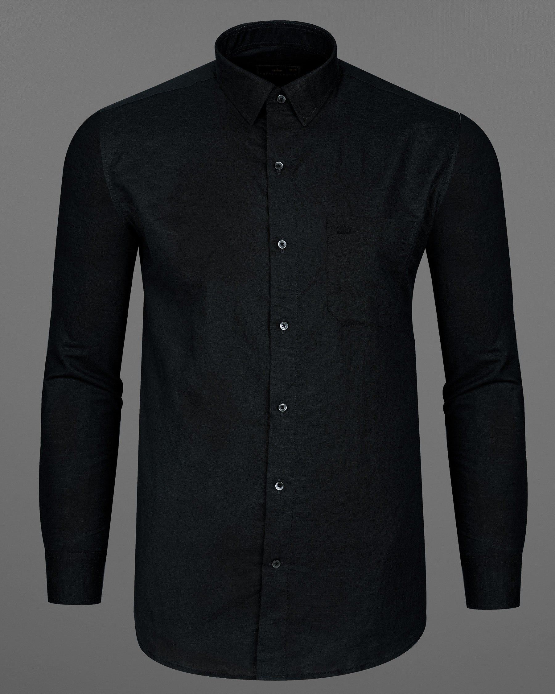 Jade Black Textured Luxurious Linen Shirt 8047-BLK-38, 8047-BLK-H-38, 8047-BLK-39, 8047-BLK-H-39, 8047-BLK-40, 8047-BLK-H-40, 8047-BLK-42, 8047-BLK-H-42, 8047-BLK-44, 8047-BLK-H-44, 8047-BLK-46, 8047-BLK-H-46, 8047-BLK-48, 8047-BLK-H-48, 8047-BLK-50, 8047-BLK-H-50, 8047-BLK-52, 8047-BLK-H-52