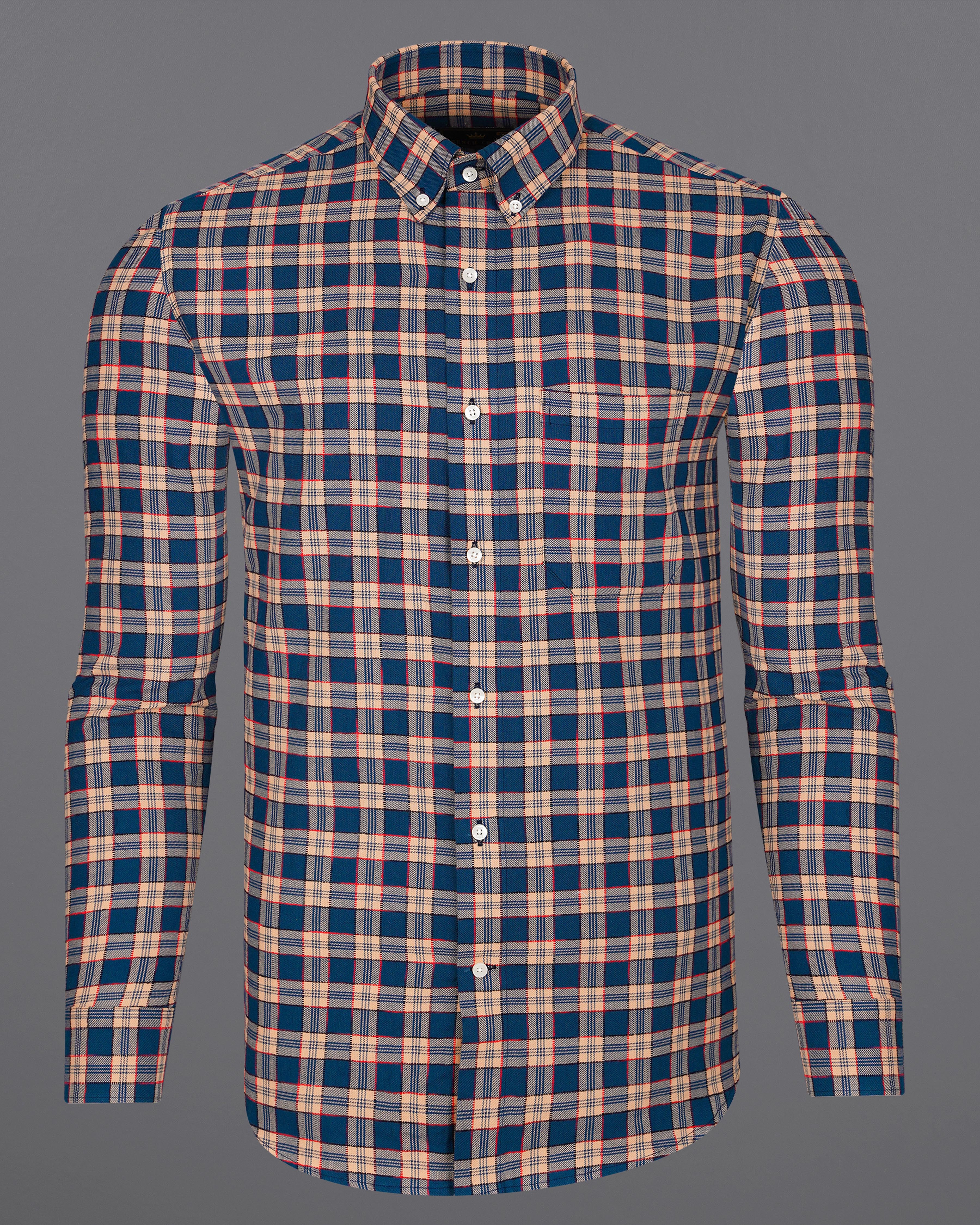 Tarawera Navy Blue with Tequila Light Brown Plaid Dobby Textured Premium Giza Cotton Shirt 8067-BD-38, 8067-BD-H-38, 8067-BD-39, 8067-BD-H-39, 8067-BD-40, 8067-BD-H-40, 8067-BD-42, 8067-BD-H-42, 8067-BD-44, 8067-BD-H-44, 8067-BD-46, 8067-BD-H-46, 8067-BD-48, 8067-BD-H-48, 8067-BD-50, 8067-BD-H-50, 8067-BD-52, 8067-BD-H-52