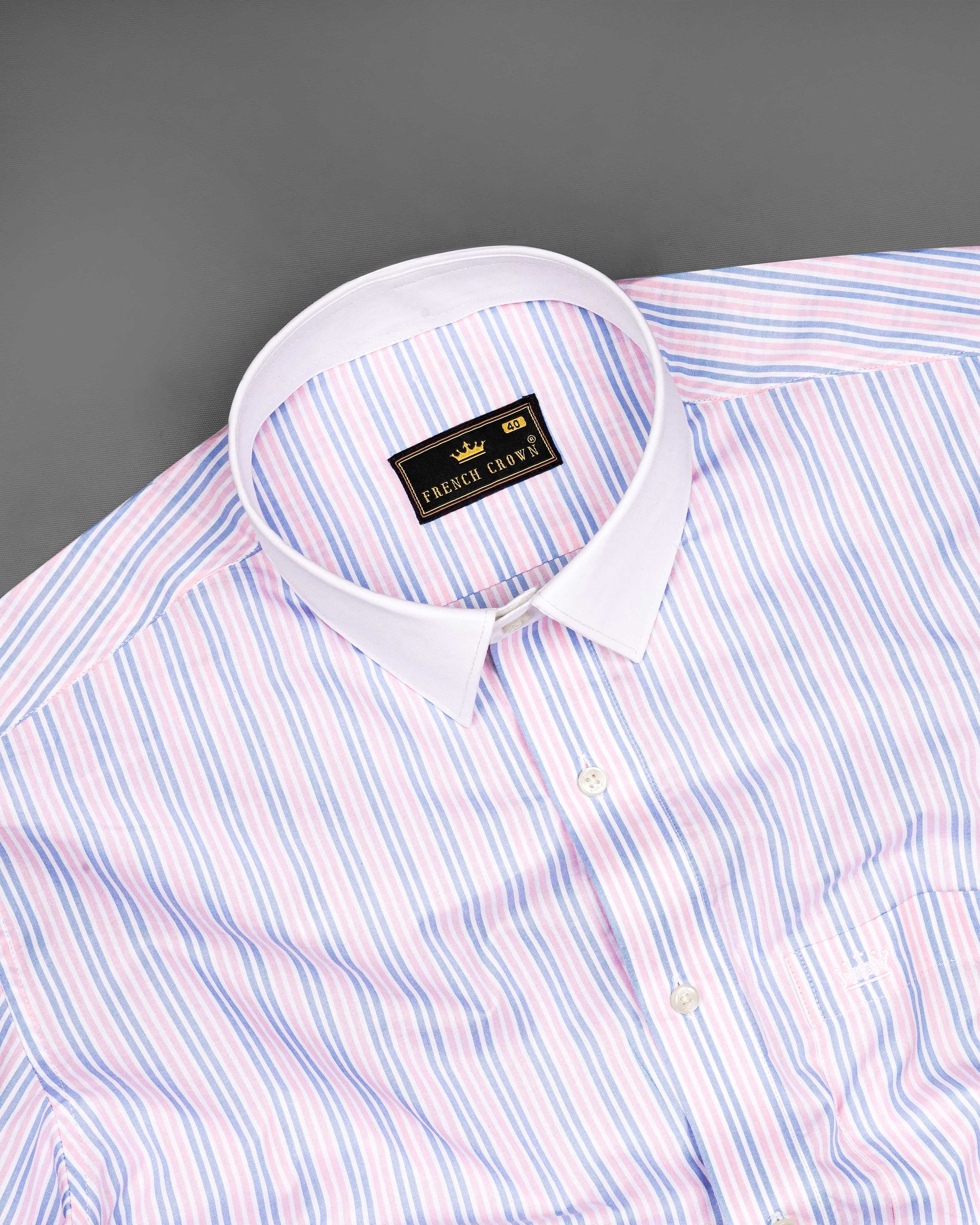 Lilac Pink and Portage Blue Striped with White Collar Premium Cotton Shirt 8323-WCC -38,8323-WCC -H-38,8323-WCC -39,8323-WCC -H-39,8323-WCC -40,8323-WCC -H-40,8323-WCC -42,8323-WCC -H-42,8323-WCC -44,8323-WCC -H-44,8323-WCC -46,8323-WCC -H-46,8323-WCC -48,8323-WCC -H-48,8323-WCC -50,8323-WCC -H-50,8323-WCC -52,8323-WCC -H-52