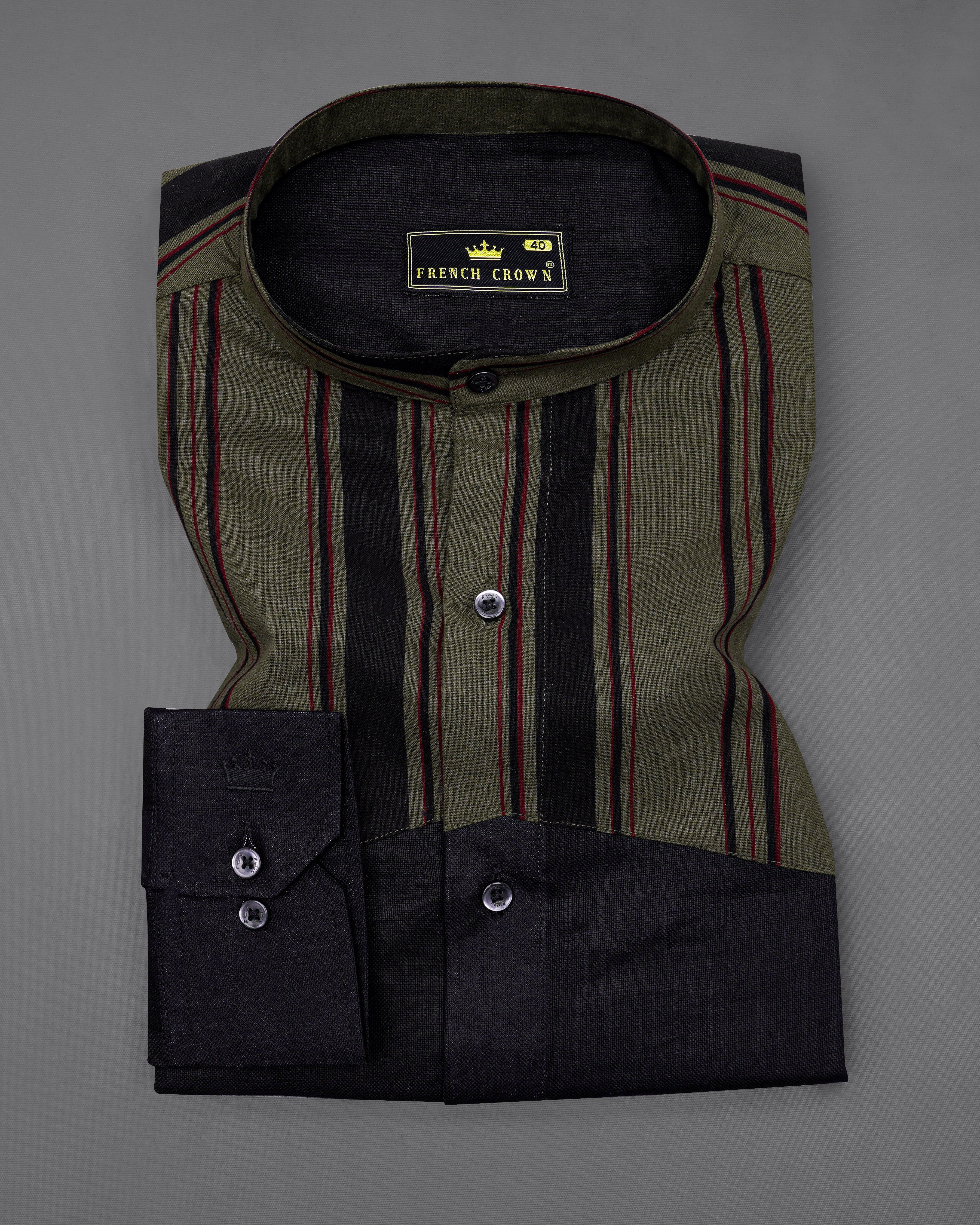 Jade Black with Taupe Green Striped Dobby Premium Giza Cotton Designer Shirt 8338-M-BLK-P194-38, 8338-M-BLK-P194-H-38, 8338-M-BLK-P194-39, 8338-M-BLK-P194-H-39, 8338-M-BLK-P194-40, 8338-M-BLK-P194-H-40, 8338-M-BLK-P194-42, 8338-M-BLK-P194-H-42, 8338-M-BLK-P194-44, 8338-M-BLK-P194-H-44, 8338-M-BLK-P194-46, 8338-M-BLK-P194-H-46, 8338-M-BLK-P194-48, 8338-M-BLK-P194-H-48, 8338-M-BLK-P194-50, 8338-M-BLK-P194-H-50, 8338-M-BLK-P194-52, 8338-M-BLK-P194-H-52