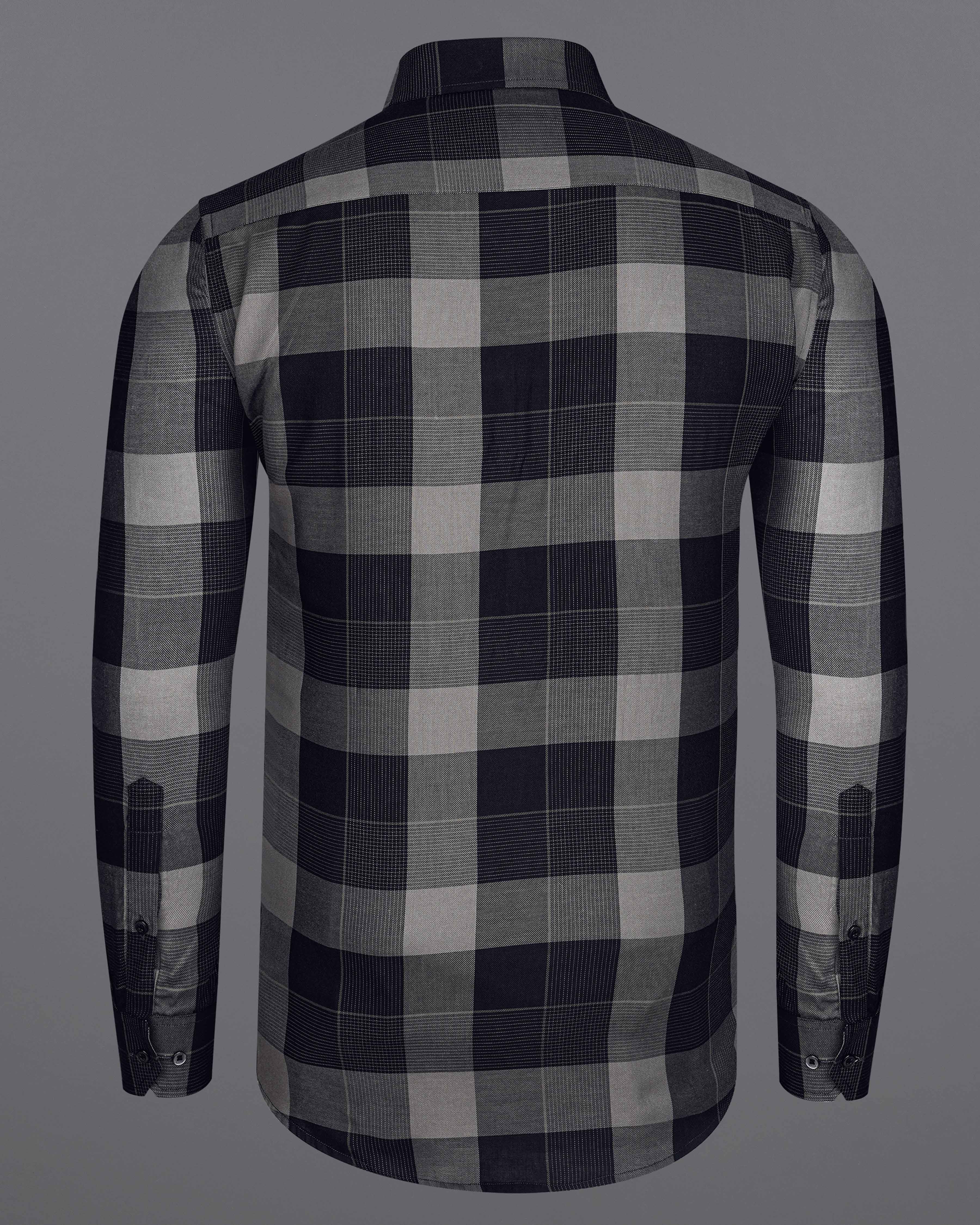 Jade Black with Bronco Gray Twill Checked Premium Cotton Shirt 8357-BD-BLK-38, 8357-BD-BLK-H-38, 8357-BD-BLK-39, 8357-BD-BLK-H-39, 8357-BD-BLK-40, 8357-BD-BLK-H-40, 8357-BD-BLK-42, 8357-BD-BLK-H-42, 8357-BD-BLK-44, 8357-BD-BLK-H-44, 8357-BD-BLK-46, 8357-BD-BLK-H-46, 8357-BD-BLK-48, 8357-BD-BLK-H-48, 8357-BD-BLK-50, 8357-BD-BLK-H-50, 8357-BD-BLK-52, 8357-BD-BLK-H-52