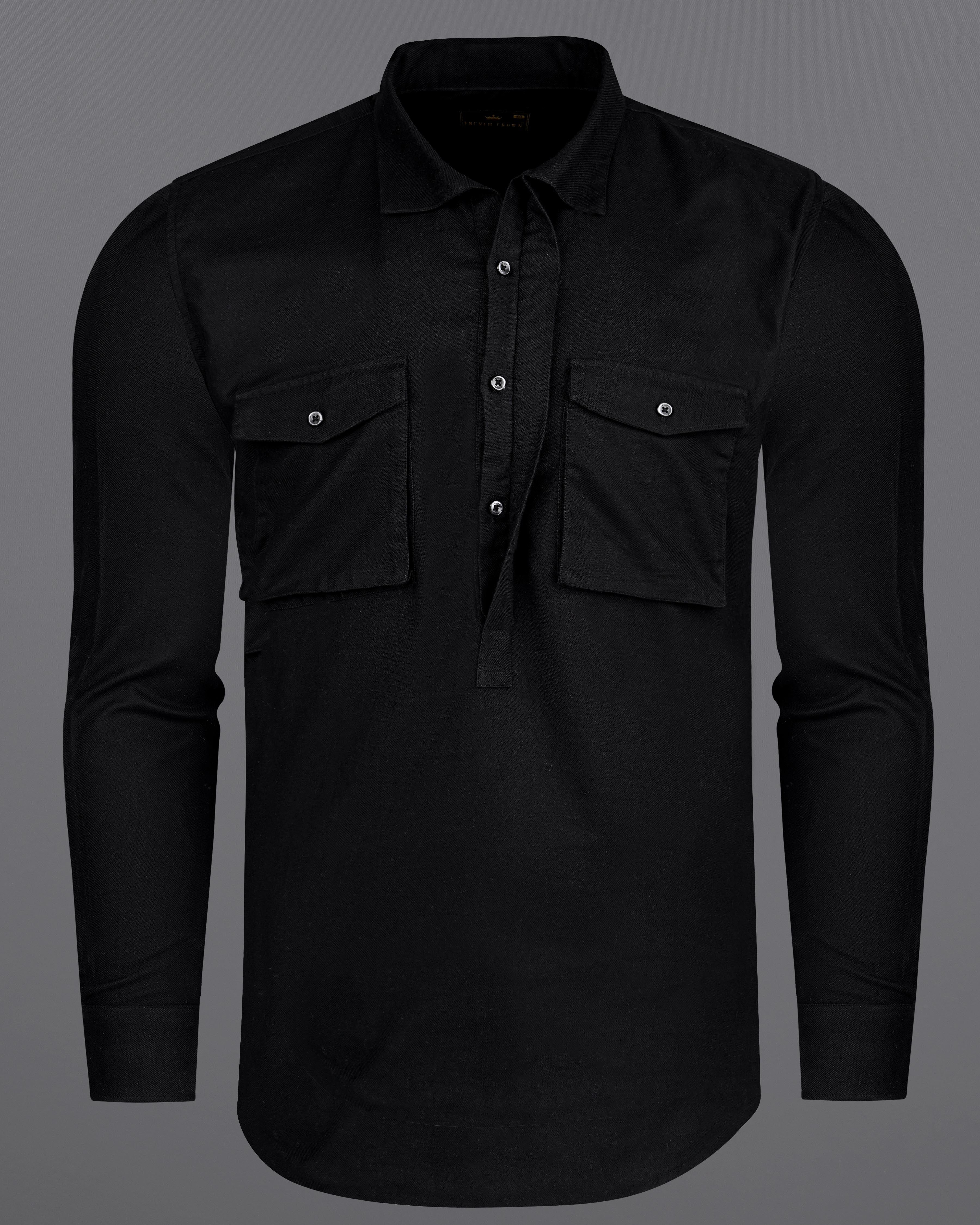 Jade Black Twill Premium Cotton Designer Kurta Shirt 8405-P287-38, 8405-P287-H-38, 8405-P287-39, 8405-P287-H-39, 8405-P287-40, 8405-P287-H-40, 8405-P287-42, 8405-P287-H-42, 8405-P287-44, 8405-P287-H-44, 8405-P287-46, 8405-P287-H-46, 8405-P287-48, 8405-P287-H-48, 8405-P287-50, 8405-P287-H-50, 8405-P287-52, 8405-P287-H-52