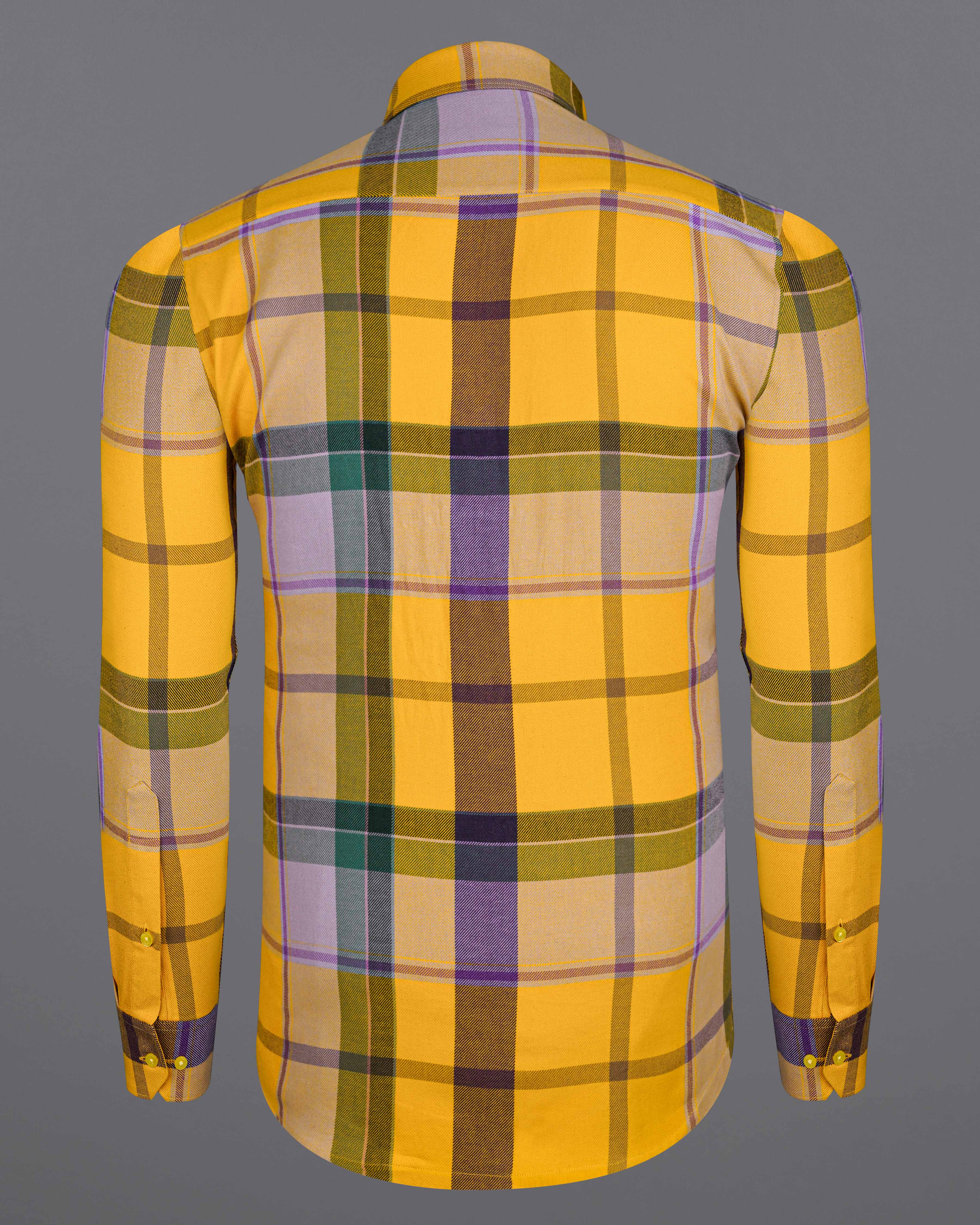 Squash Yellow with Fuchsia Purple and Spruce Green Plaid Flannel Overshirt  8441-BD-YL-38, 8441-BD-YL-H-38,8441-BD-YL-39,8441-BD-YL-H-39,8441-BD-YL-40,8441-BD-YL-H-40,8441-BD-YL-42,8441-BD-YL-H-42,8441-BD-YL-44,8441-BD-YL-H-44,8441-BD-YL-46,8441-BD-YL-H-46,8441-BD-YL-48,8441-BD-YL-H-48,8441-BD-YL-50,8441-BD-YL-H-50,8441-BD-YL-52,8441-BD-YL-H-52