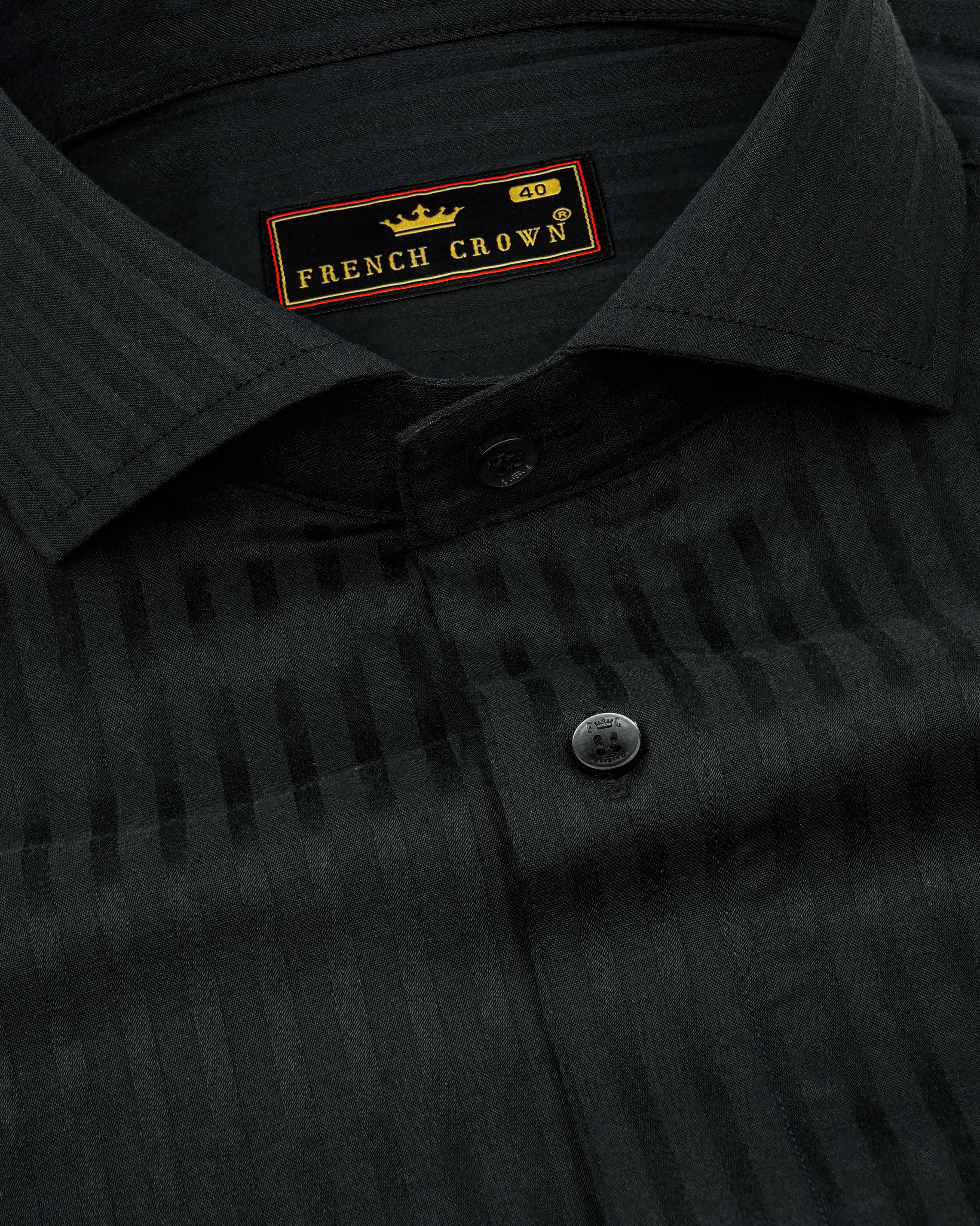 Jade Black Striped Dobby Textured Premium Giza Cotton Shirt 8456-CA-BLK-38,8456-CA-BLK-H-38,8456-CA-BLK-9,8456-CA-BLK-9,8456-CA-BLK-40,8456-CA-BLK-H-40,8456-CA-BLK-2,8456-CA-BLK-2,8456-CA-BLK-4,8456-CA-BLK-4,8456-CA-BLK-6,8456-CA-BLK-6,8456-CA-BLK-8,8456-CA-BLK-8,8456-CA-BLK-50,8456-CA-BLK-H-50,8456-CA-BLK-2,8456-CA-BLK-2