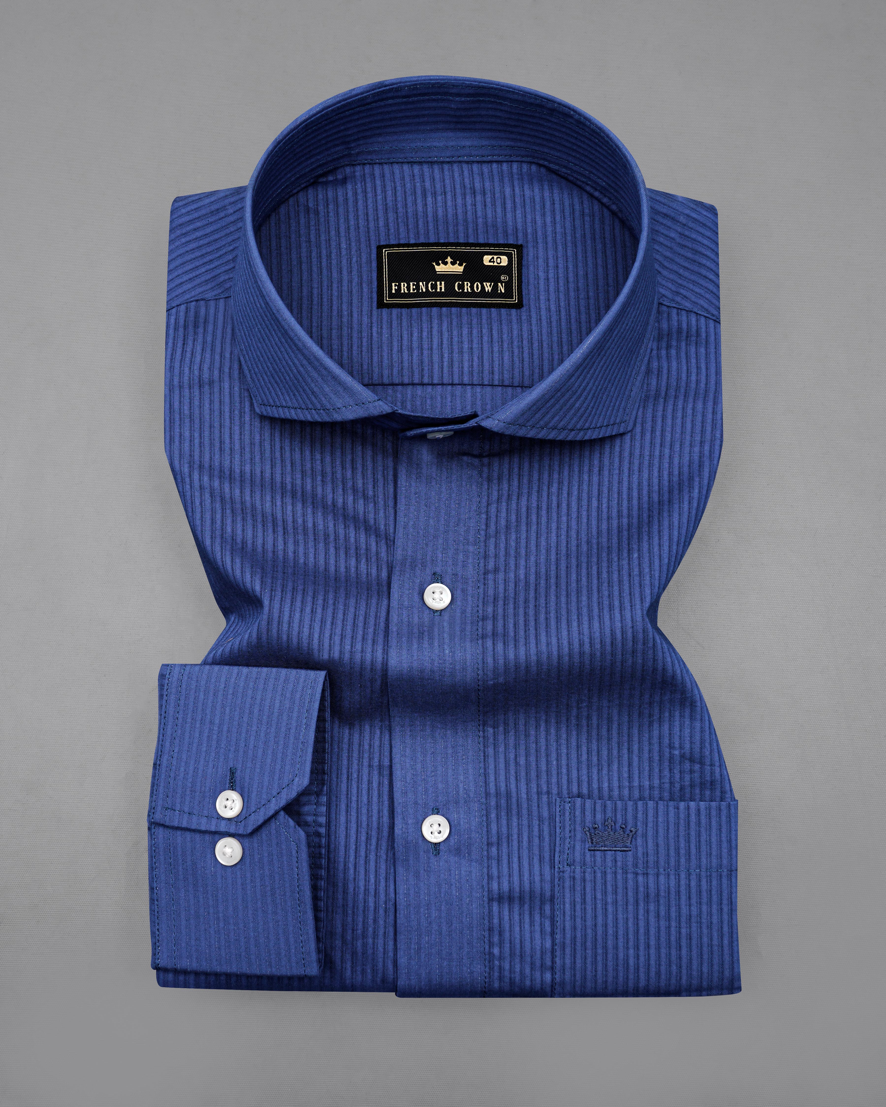 Rhino Blue Pin Striped Dobby Textured Premium Giza Cotton Shirt 8492-CA-38,8492-CA-H-38,8492-CA-39,8492-CA-H-39,8492-CA-40,8492-CA-H-40,8492-CA-42,8492-CA-H-42,8492-CA-44,8492-CA-H-44,8492-CA-46,8492-CA-H-46,8492-CA-48,8492-CA-H-48,8492-CA-50,8492-CA-H-50,8492-CA-52,8492-CA-H-52