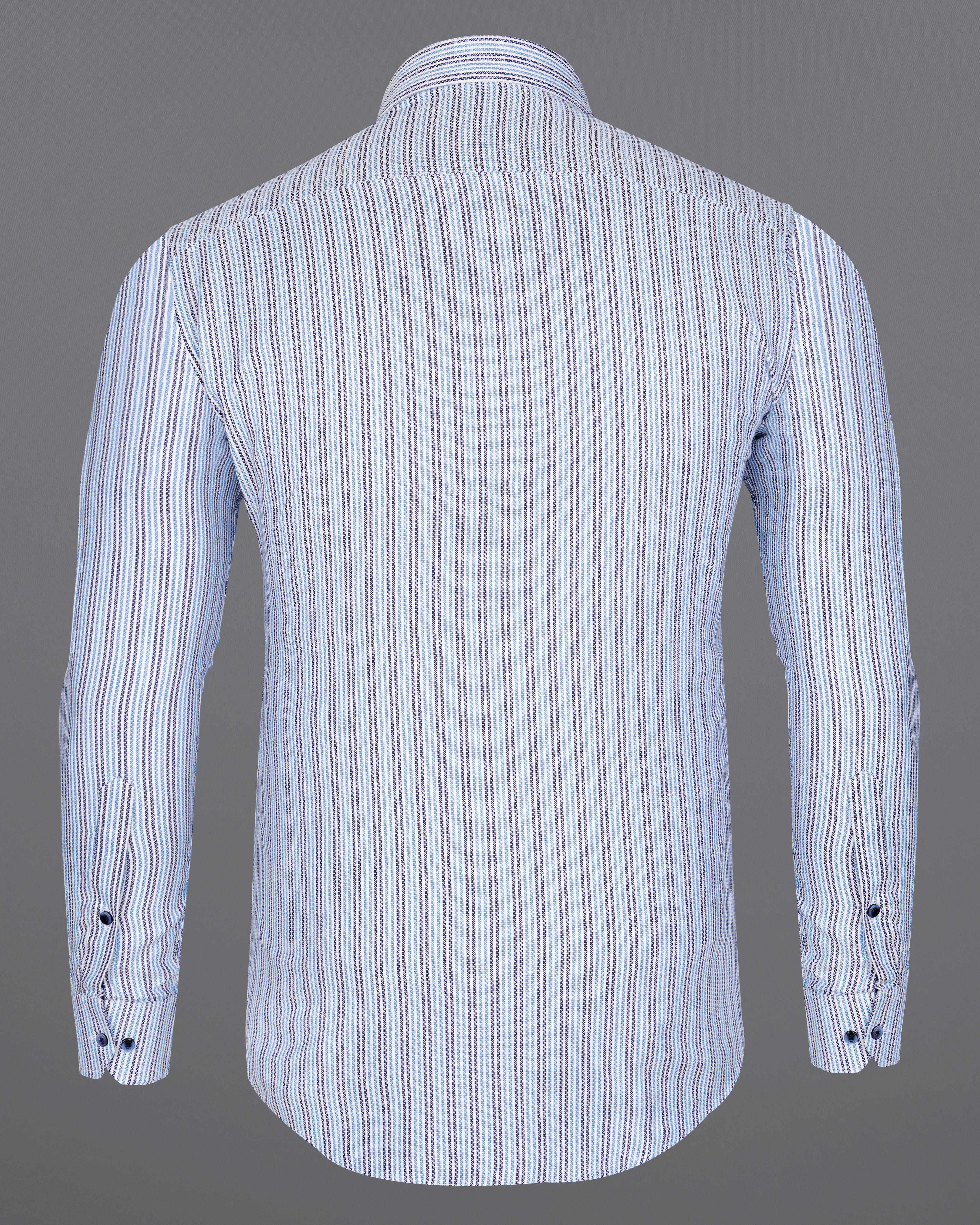 Bright White with Jordy Blue and Zodiac Navy Blue Striped Dobby Textured Premium Giza Cotton Shirt  8502-BLE-38,8502-BLE-H-38,8502-BLE-39,8502-BLE-H-39,8502-BLE-40,8502-BLE-H-40,8502-BLE-42,8502-BLE-H-42,8502-BLE-44,8502-BLE-H-44,8502-BLE-46,8502-BLE-H-46,8502-BLE-48,8502-BLE-H-48,8502-BLE-50,8502-BLE-H-50,8502-BLE-52,8502-BLE-H-52