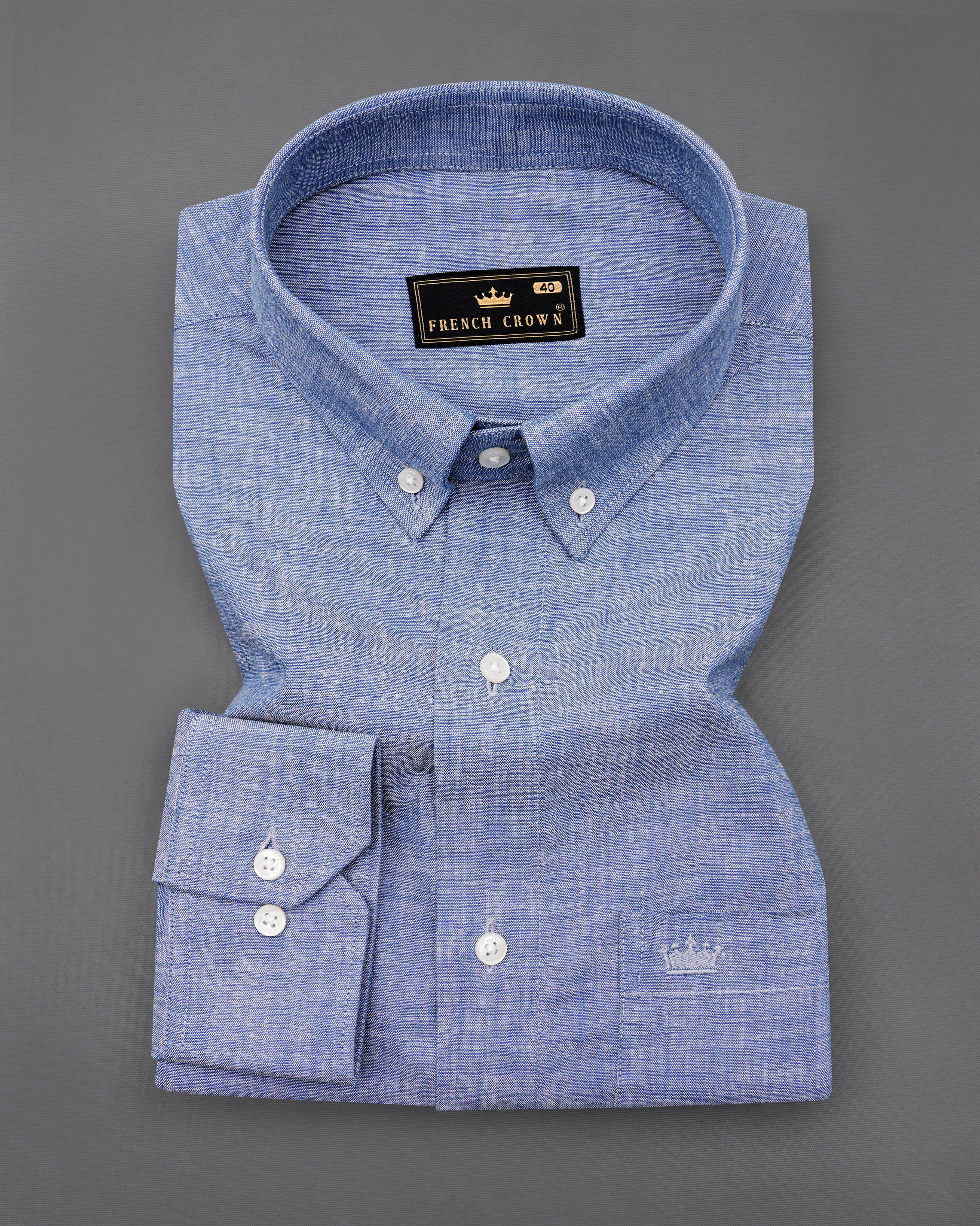 Cadet Blue Luxurious Linen Shirt 8505-BD-38,8505-BD-H-38,8505-BD-39,8505-BD-H-39,8505-BD-40,8505-BD-H-40,8505-BD-42,8505-BD-H-42,8505-BD-44,8505-BD-H-44,8505-BD-46,8505-BD-H-46,8505-BD-48,8505-BD-H-48,8505-BD-50,8505-BD-H-50,8505-BD-52,8505-BD-H-52