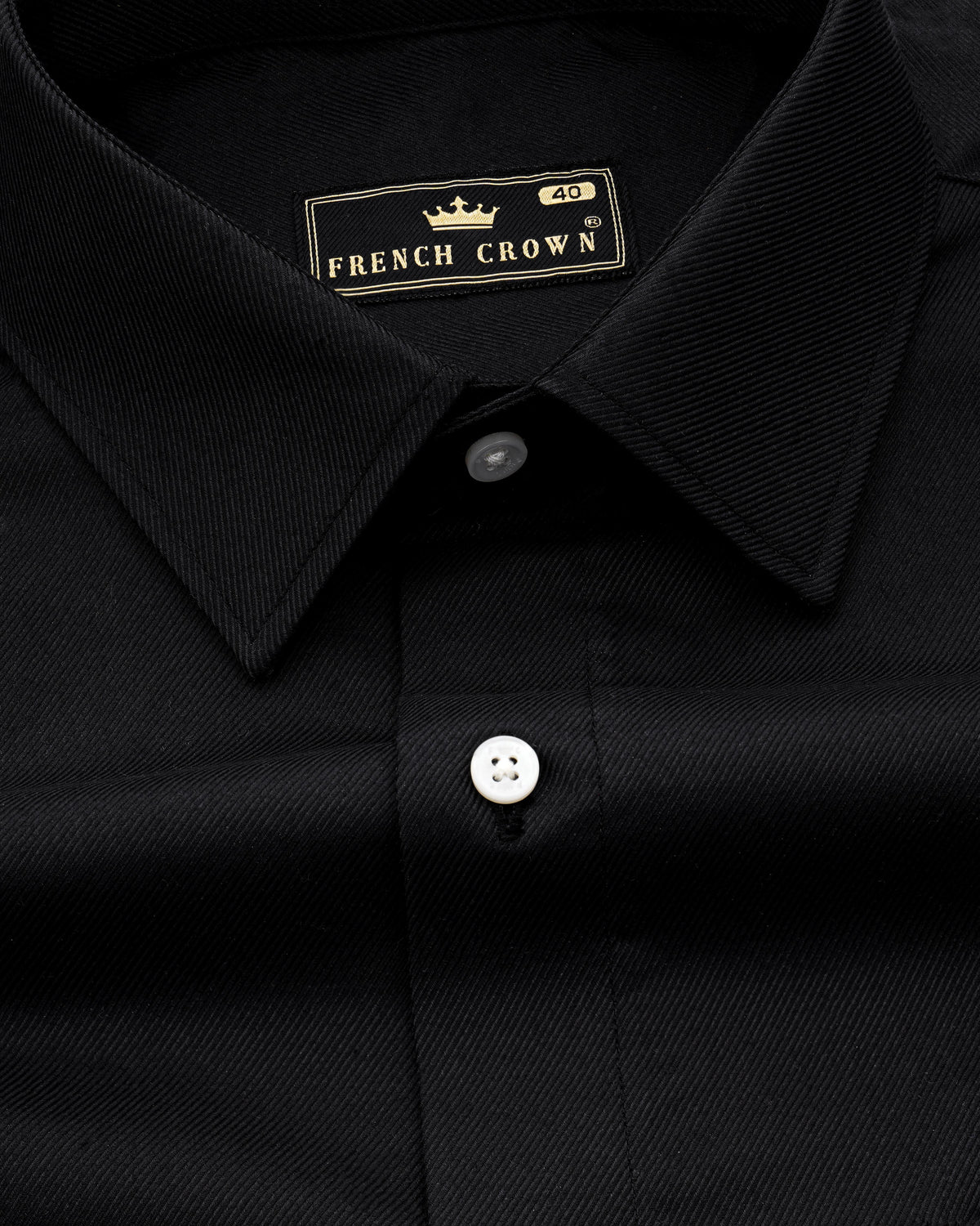 Jade Black Twill Premium Cotton Shirt 8519-38,8519-H-38,8519-39,8519-H-39,8519-40,8519-H-40,8519-42,8519-H-42,8519-44,8519-H-44,8519-46,8519-H-46,8519-48,8519-H-48,8519-50,8519-H-50,8519-52,8519-H-52