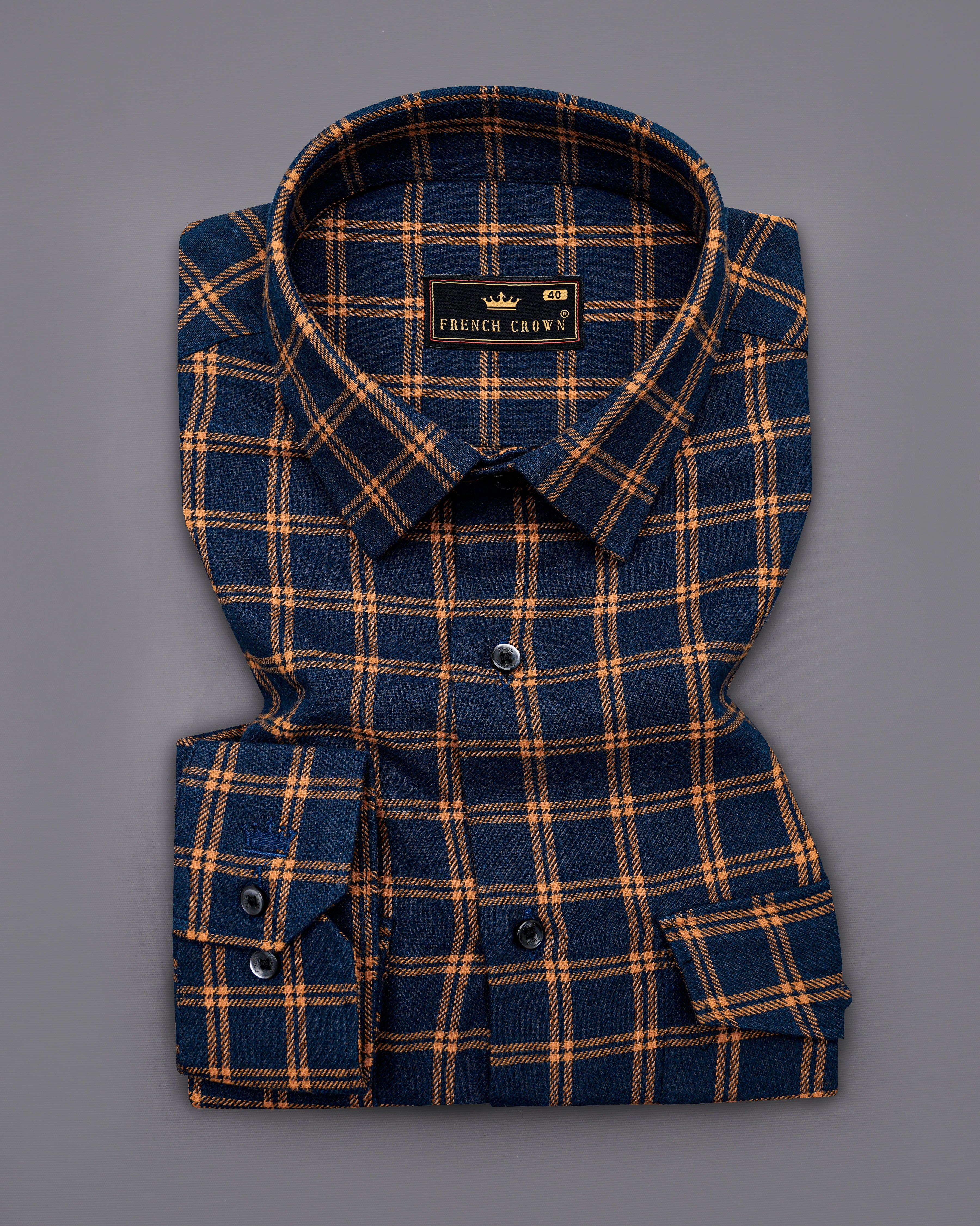 Firefly Blue with Salmon Brown Twill Plaid Premium Cotton Overshirt 8546-BLE-OS-FP-38,8546-BLE-OS-FP-H-38,8546-BLE-OS-FP-39,8546-BLE-OS-FP-H-39,8546-BLE-OS-FP-40,8546-BLE-OS-FP-H-40,8546-BLE-OS-FP-42,8546-BLE-OS-FP-H-42,8546-BLE-OS-FP-44,8546-BLE-OS-FP-H-44,8546-BLE-OS-FP-46,8546-BLE-OS-FP-H-46,8546-BLE-OS-FP-48,8546-BLE-OS-FP-H-48,8546-BLE-OS-FP-50,8546-BLE-OS-FP-H-50,8546-BLE-OS-FP-52,8546-BLE-OS-FP-H-52