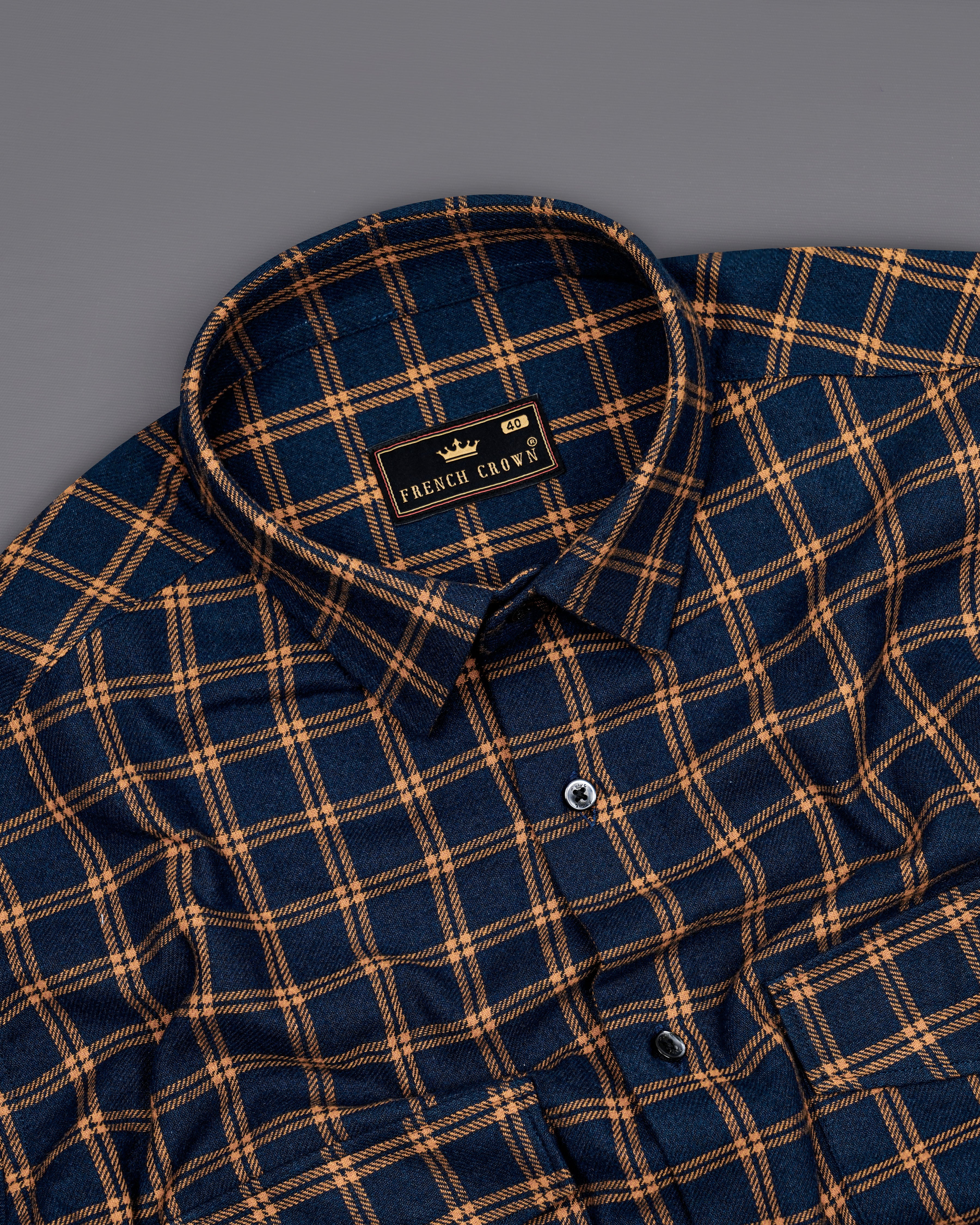 Firefly Blue with Salmon Brown Twill Plaid Premium Cotton Overshirt 8546-BLE-OS-FP-38,8546-BLE-OS-FP-H-38,8546-BLE-OS-FP-39,8546-BLE-OS-FP-H-39,8546-BLE-OS-FP-40,8546-BLE-OS-FP-H-40,8546-BLE-OS-FP-42,8546-BLE-OS-FP-H-42,8546-BLE-OS-FP-44,8546-BLE-OS-FP-H-44,8546-BLE-OS-FP-46,8546-BLE-OS-FP-H-46,8546-BLE-OS-FP-48,8546-BLE-OS-FP-H-48,8546-BLE-OS-FP-50,8546-BLE-OS-FP-H-50,8546-BLE-OS-FP-52,8546-BLE-OS-FP-H-52