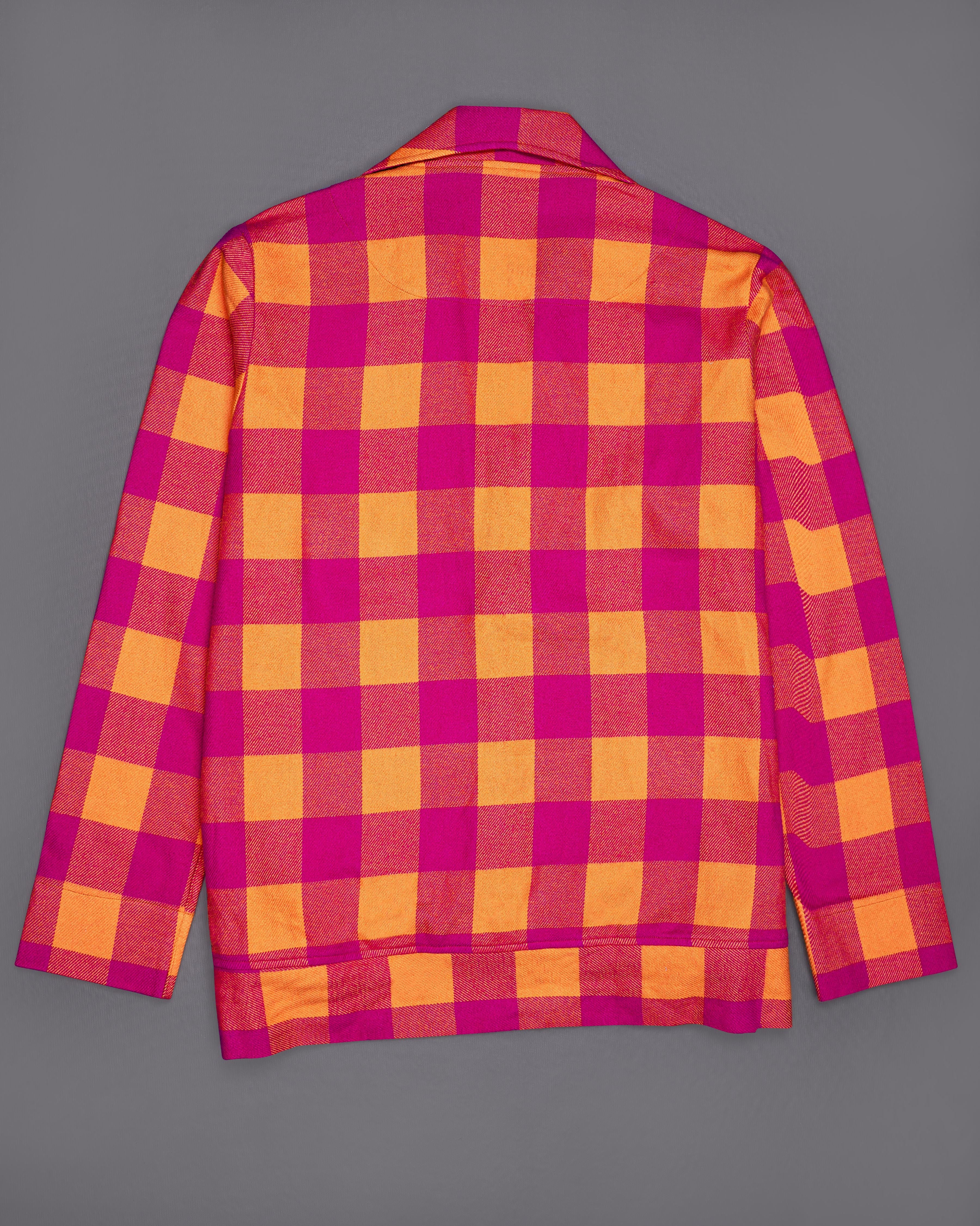 Vivid Cerise Pink with Deep Saffron Checked Flannel Designer Shirt 8589-BJ22-38,8589-BJ22-H-38,8589-BJ22-39,8589-BJ22-H-39,8589-BJ22-40,8589-BJ22-H-40,8589-BJ22-42,8589-BJ22-H-42,8589-BJ22-44,8589-BJ22-H-44,8589-BJ22-46,8589-BJ22-H-46,8589-BJ22-48,8589-BJ22-H-48,8589-BJ22-50,8589-BJ22-H-50,8589-BJ22-52,8589-BJ22-H-52