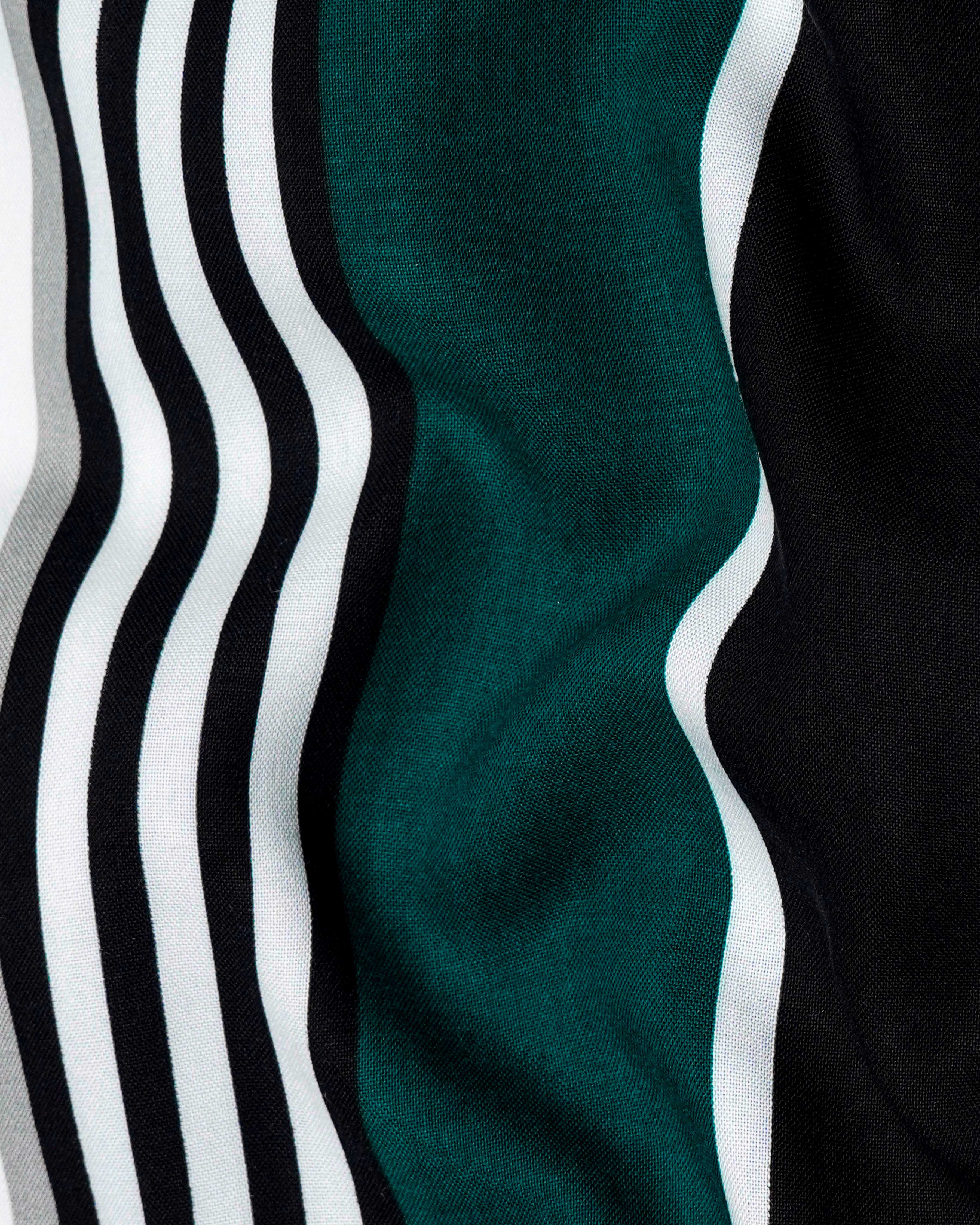 Daintree Green with Black and White Striped Premium Tencel Shirt  8611-BD-38,8611-BD-H-38,8611-BD-39,8611-BD-H-39,8611-BD-40,8611-BD-H-40,8611-BD-42,8611-BD-H-42,8611-BD-44,8611-BD-H-44,8611-BD-46,8611-BD-H-46,8611-BD-48,8611-BD-H-48,8611-BD-50,8611-BD-H-50,8611-BD-52,8611-BD-H-52