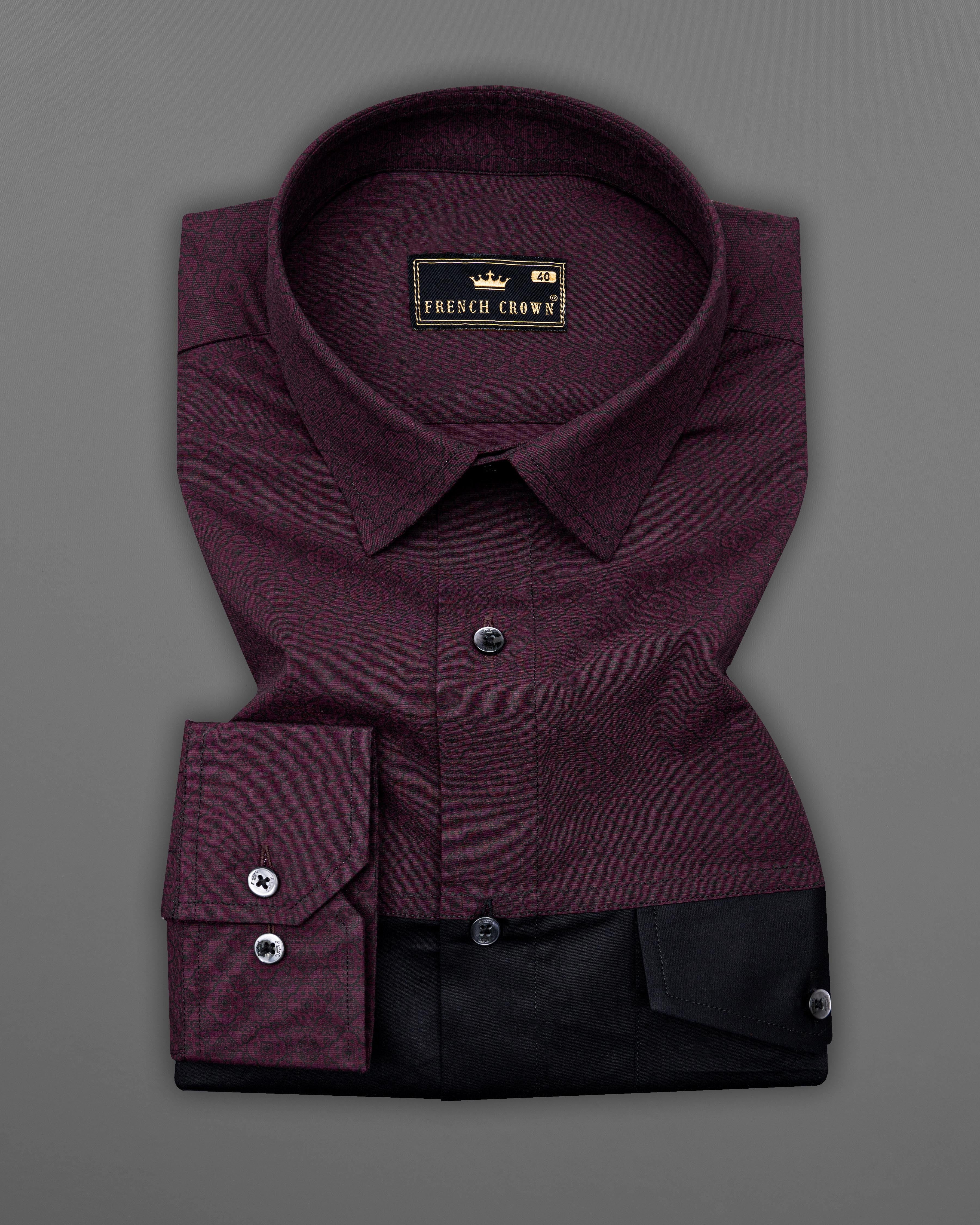 Thunder Violet with Jade Black Super Soft Premium Cotton Designer Shirt 8629-BLK-P134-38,8629-BLK-P134-H-38,8629-BLK-P134-39,8629-BLK-P134-H-39,8629-BLK-P134-40,8629-BLK-P134-H-40,8629-BLK-P134-42,8629-BLK-P134-H-42,8629-BLK-P134-44,8629-BLK-P134-H-44,8629-BLK-P134-46,8629-BLK-P134-H-46,8629-BLK-P134-48,8629-BLK-P134-H-48,8629-BLK-P134-50,8629-BLK-P134-H-50,8629-BLK-P134-52,8629-BLK-P134-H-52