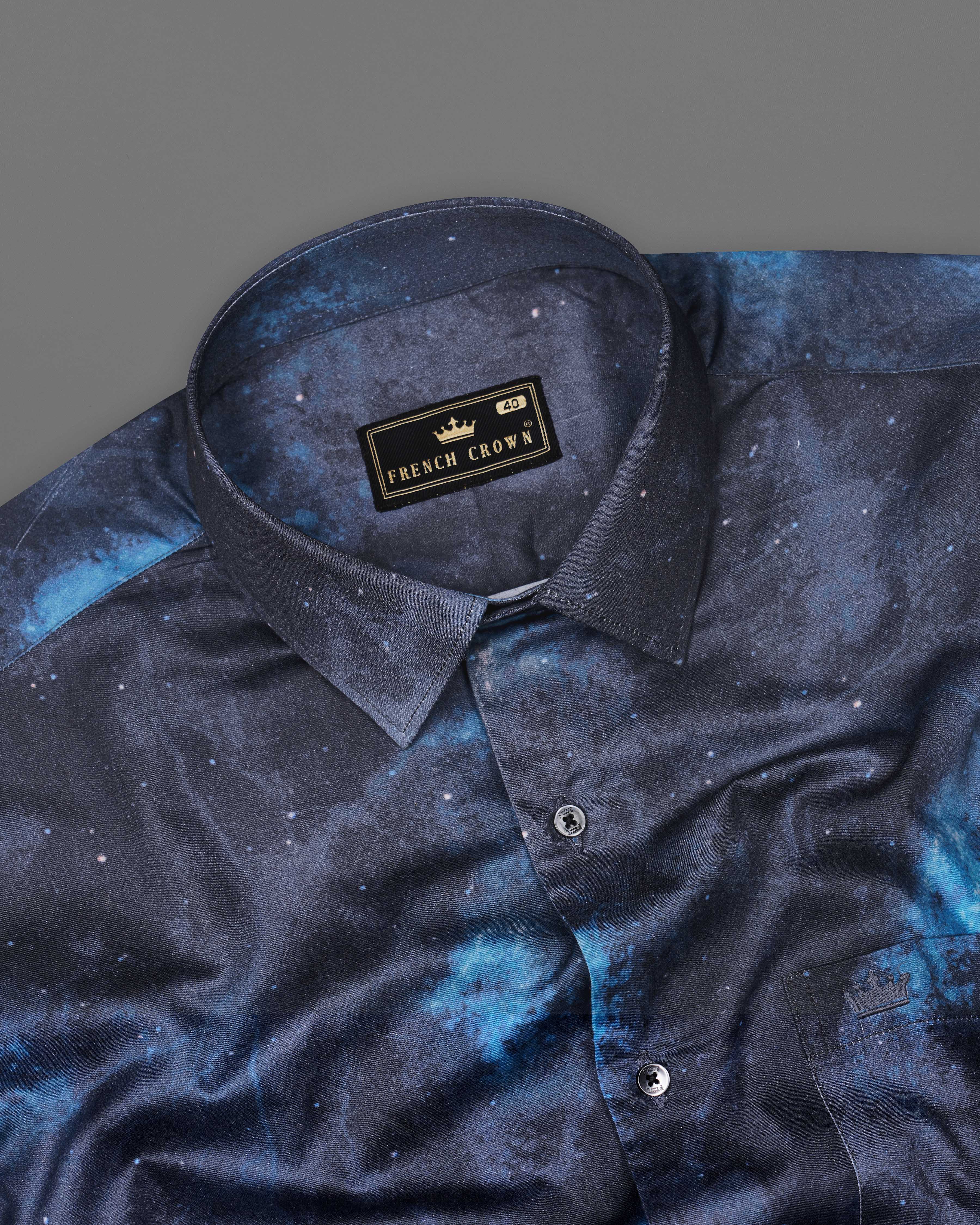 Thunder Navy Blue with Glacier Blue Marble Printed Super Soft Premium Cotton Shirt 8642-BLK-38,8642-BLK-H-38,8642-BLK-39,8642-BLK-H-39,8642-BLK-40,8642-BLK-H-40,8642-BLK-42,8642-BLK-H-42,8642-BLK-44,8642-BLK-H-44,8642-BLK-46,8642-BLK-H-46,8642-BLK-48,8642-BLK-H-48,8642-BLK-50,8642-BLK-H-50,8642-BLK-52,8642-BLK-H-52