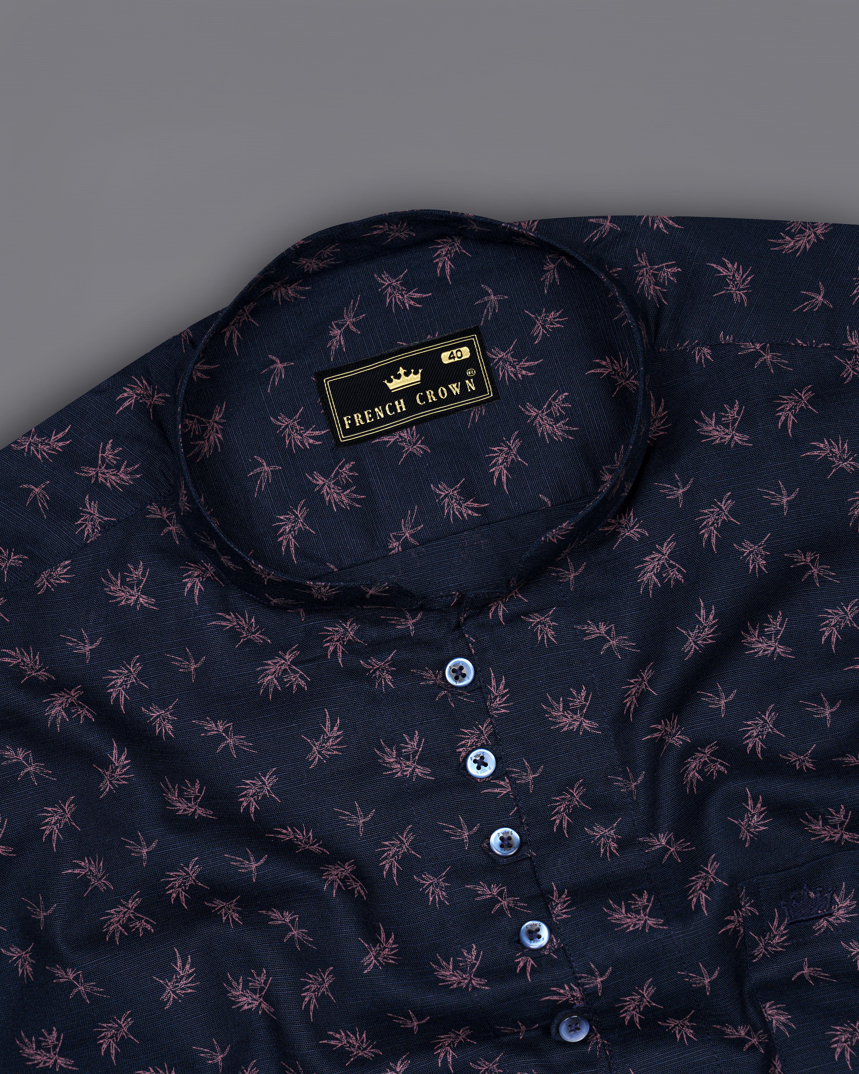 Firefly Navy Blue Ditsy Luxurious Linen Kurta Shirt 8646-KS-38,8646-KS-H-38,8646-KS-39,8646-KS-H-39,8646-KS-40,8646-KS-H-40,8646-KS-42,8646-KS-H-42,8646-KS-44,8646-KS-H-44,8646-KS-46,8646-KS-H-46,8646-KS-48,8646-KS-H-48,8646-KS-50,8646-KS-H-50,8646-KS-52,8646-KS-H-52