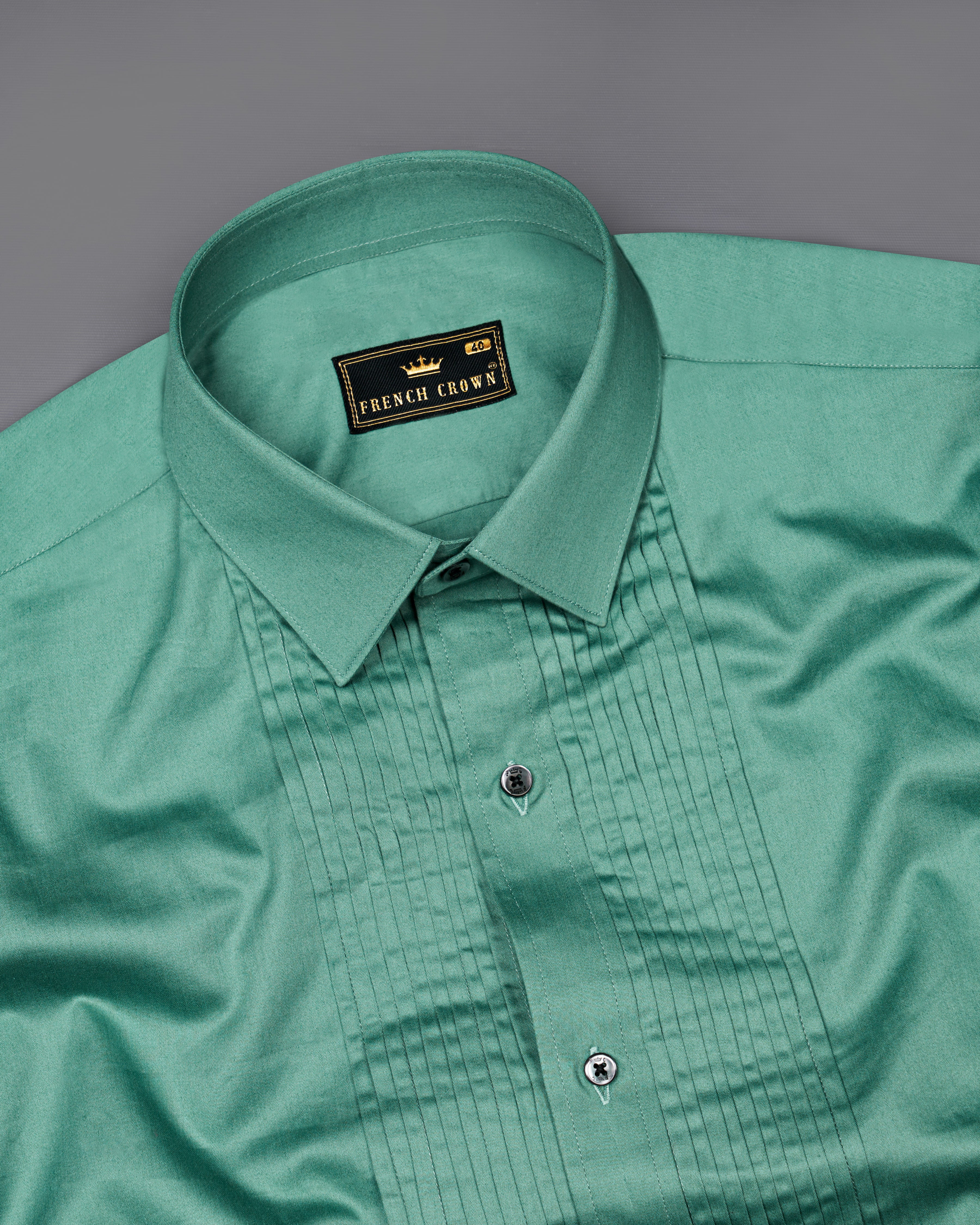 Patina Green Snake Pleated Super Soft Premium Cotton Tuxedo Shirt 8680-BLK-TXD-38,8680-BLK-TXD-H-38,8680-BLK-TXD-39,8680-BLK-TXD-H-39,8680-BLK-TXD-40,8680-BLK-TXD-H-40,8680-BLK-TXD-42,8680-BLK-TXD-H-42,8680-BLK-TXD-44,8680-BLK-TXD-H-44,8680-BLK-TXD-46,8680-BLK-TXD-H-46,8680-BLK-TXD-48,8680-BLK-TXD-H-48,8680-BLK-TXD-50,8680-BLK-TXD-H-50,8680-BLK-TXD-52,8680-BLK-TXD-H-52