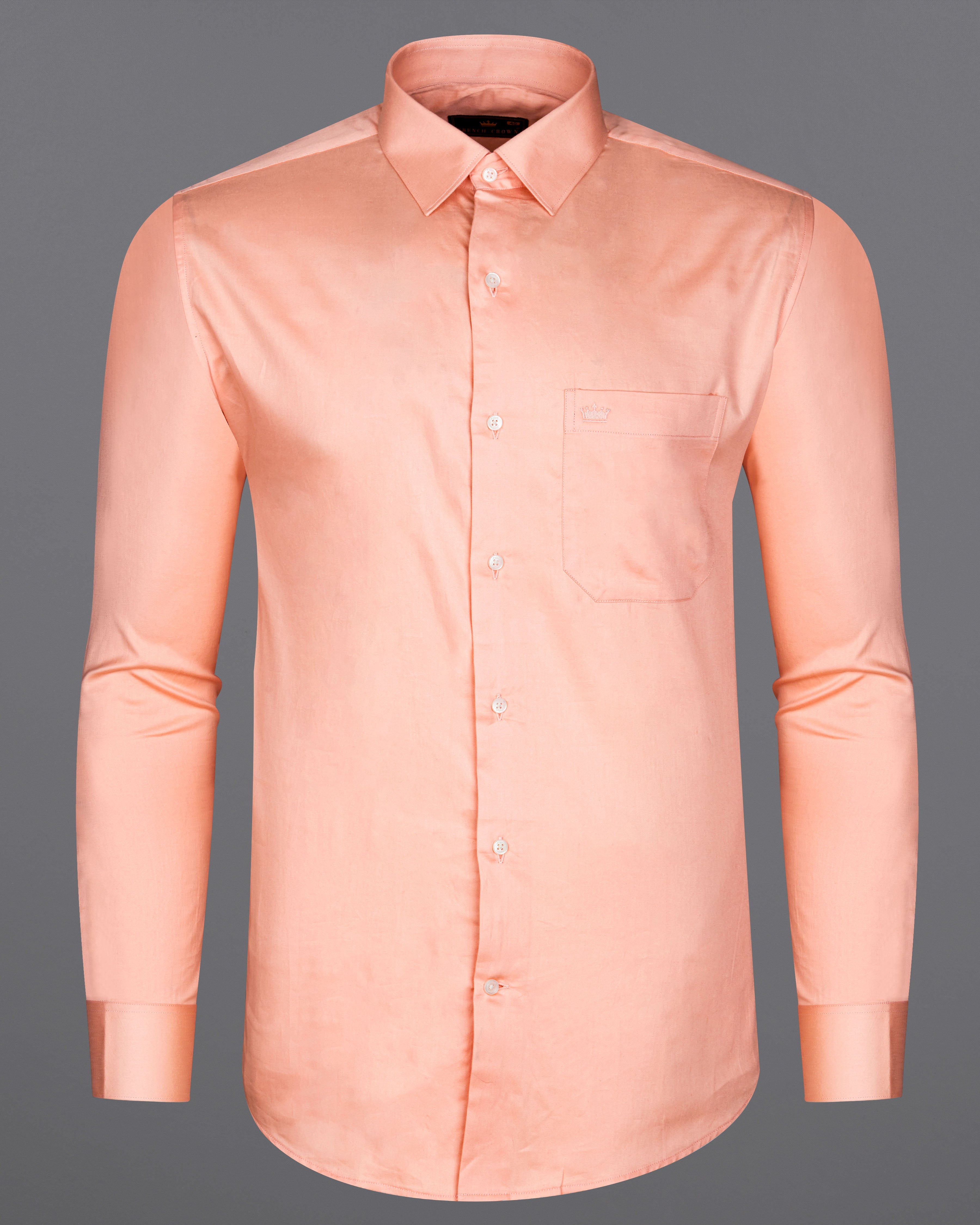 Melon Peach Snake Pleated Super Soft Premium Cotton Shirt  8694-TXD-38,8694-TXD-H-38,8694-TXD-39,8694-TXD-H-39,8694-TXD-40,8694-TXD-H-40,8694-TXD-42,8694-TXD-H-42,8694-TXD-44,8694-TXD-H-44,8694-TXD-46,8694-TXD-H-46,8694-TXD-48,8694-TXD-H-48,8694-TXD-50,8694-TXD-H-50,8694-TXD-52,8694-TXD-H-52