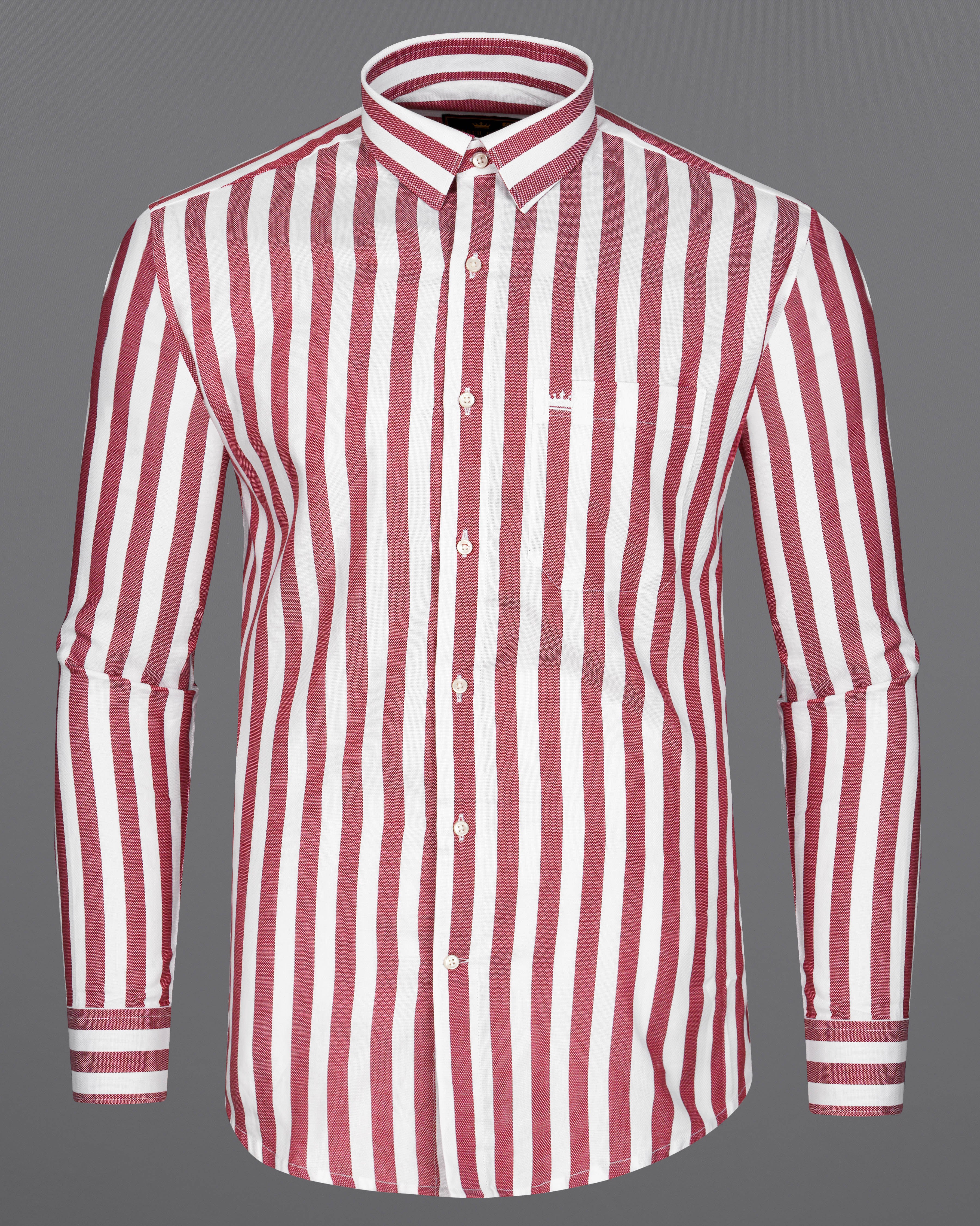 Bright White with Merlot Pink Striped Dobby Textured Premium Giza Cotton Shirt  8786-38,8786-H-38,8786-39,8786-H-39,8786-40,8786-H-40,8786-42,8786-H-42,8786-44,8786-H-44,8786-46,8786-H-46,8786-48,8786-H-48,8786-50,8786-H-50,8786-52,8786-H-52