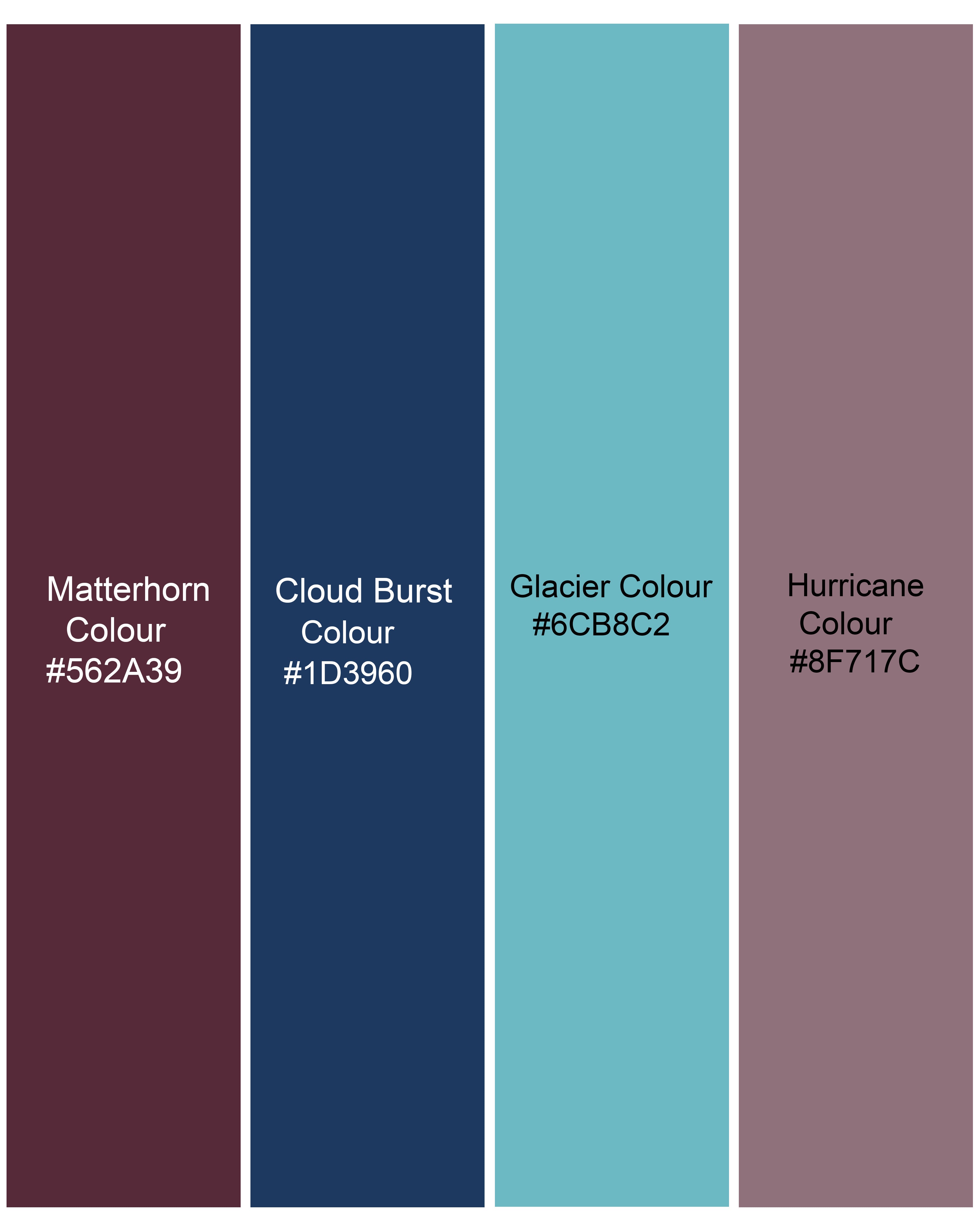 Matterhorn Brown with CloudBurst Blue Twill Premium Cotton Shirt 8808-38,8808-H-38,8808-39,8808-H-39,8808-40,8808-H-40,8808-42,8808-H-42,8808-44,8808-H-44,8808-46,8808-H-46,8808-48,8808-H-48,8808-50,8808-H-50,8808-52,8808-H-52