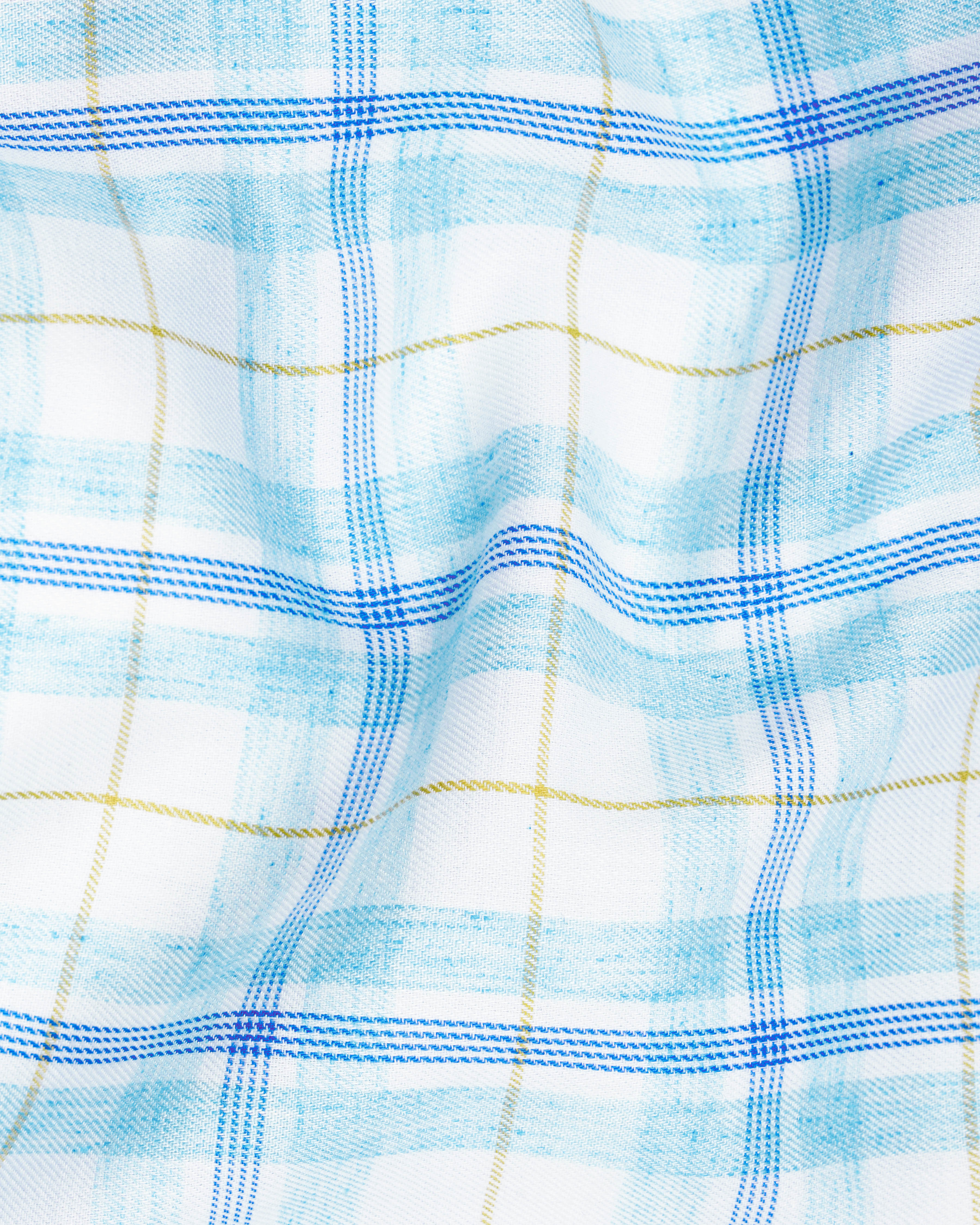 Bright White with Sapphire Blue Plaid Premium Cotton Shirt 8809-BD-38,8809-BD-H-38,8809-BD-39,8809-BD-H-39,8809-BD-40,8809-BD-H-40,8809-BD-42,8809-BD-H-42,8809-BD-44,8809-BD-H-44,8809-BD-46,8809-BD-H-46,8809-BD-48,8809-BD-H-48,8809-BD-50,8809-BD-H-50,8809-BD-52,8809-BD-H-52