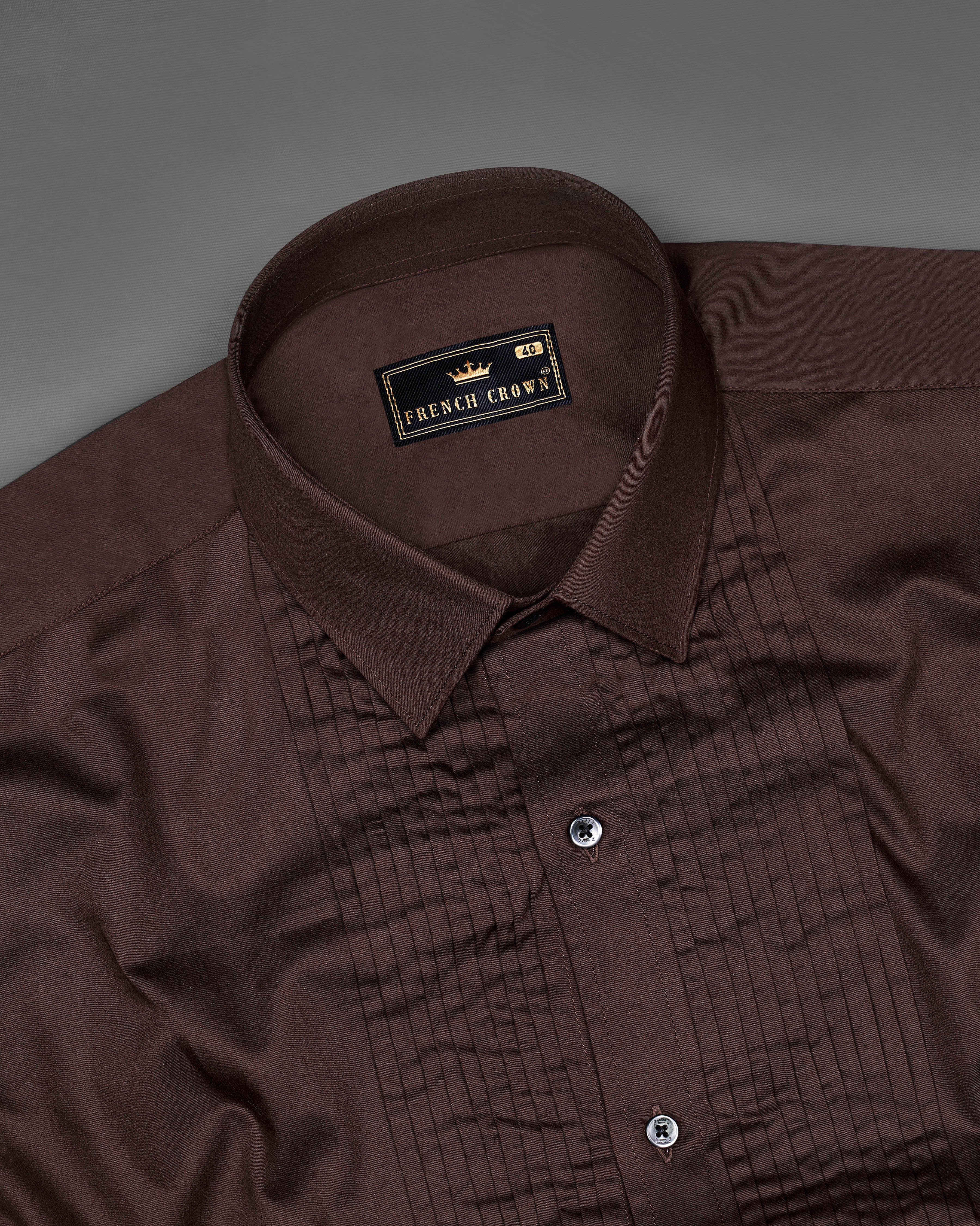 Sambuca Brown Snake Pleated Super Soft Premium Cotton Tuxedo Shirt  8820-BLK-TXD-38,8820-BLK-TXD-H-38,8820-BLK-TXD-39,8820-BLK-TXD-H-39,8820-BLK-TXD-40,8820-BLK-TXD-H-40,8820-BLK-TXD-42,8820-BLK-TXD-H-42,8820-BLK-TXD-44,8820-BLK-TXD-H-44,8820-BLK-TXD-46,8820-BLK-TXD-H-46,8820-BLK-TXD-48,8820-BLK-TXD-H-48,8820-BLK-TXD-50,8820-BLK-TXD-H-50,8820-BLK-TXD-52,8820-BLK-TXD-H-52