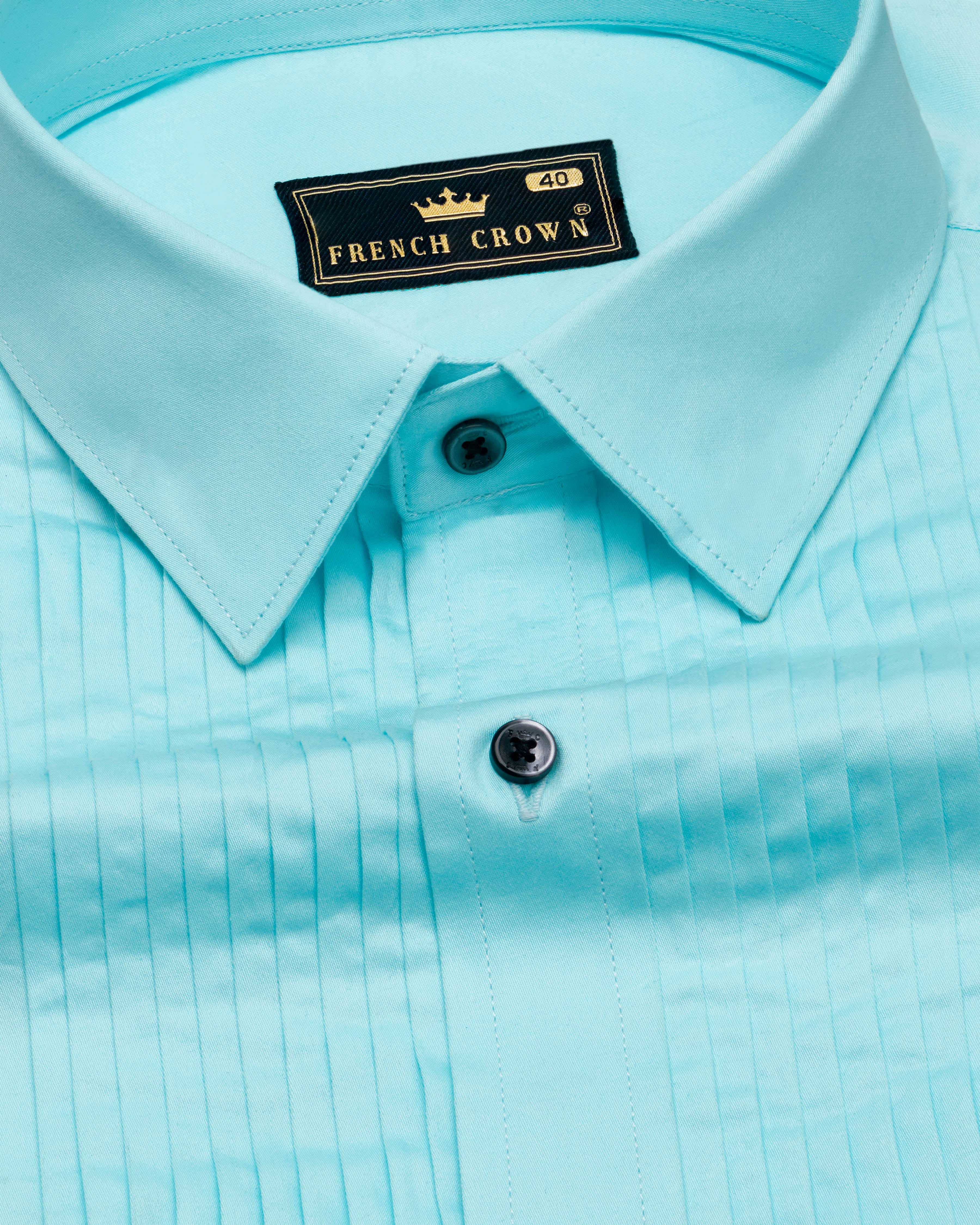 Blizzard Blue Subtle Sheen Snake Pleated Super Soft Premium Cotton Tuxedo Shirt 8830-BLK-TXD-38, 8830-BLK-TXD-H-38, 8830-BLK-TXD-39, 8830-BLK-TXD-H-39, 8830-BLK-TXD-40, 8830-BLK-TXD-H-40, 8830-BLK-TXD-42, 8830-BLK-TXD-H-42, 8830-BLK-TXD-44, 8830-BLK-TXD-H-44, 8830-BLK-TXD-46, 8830-BLK-TXD-H-46, 8830-BLK-TXD-48, 8830-BLK-TXD-H-48, 8830-BLK-TXD-50, 8830-BLK-TXD-H-50, 8830-BLK-TXD-52, 8830-BLK-TXD-H-52