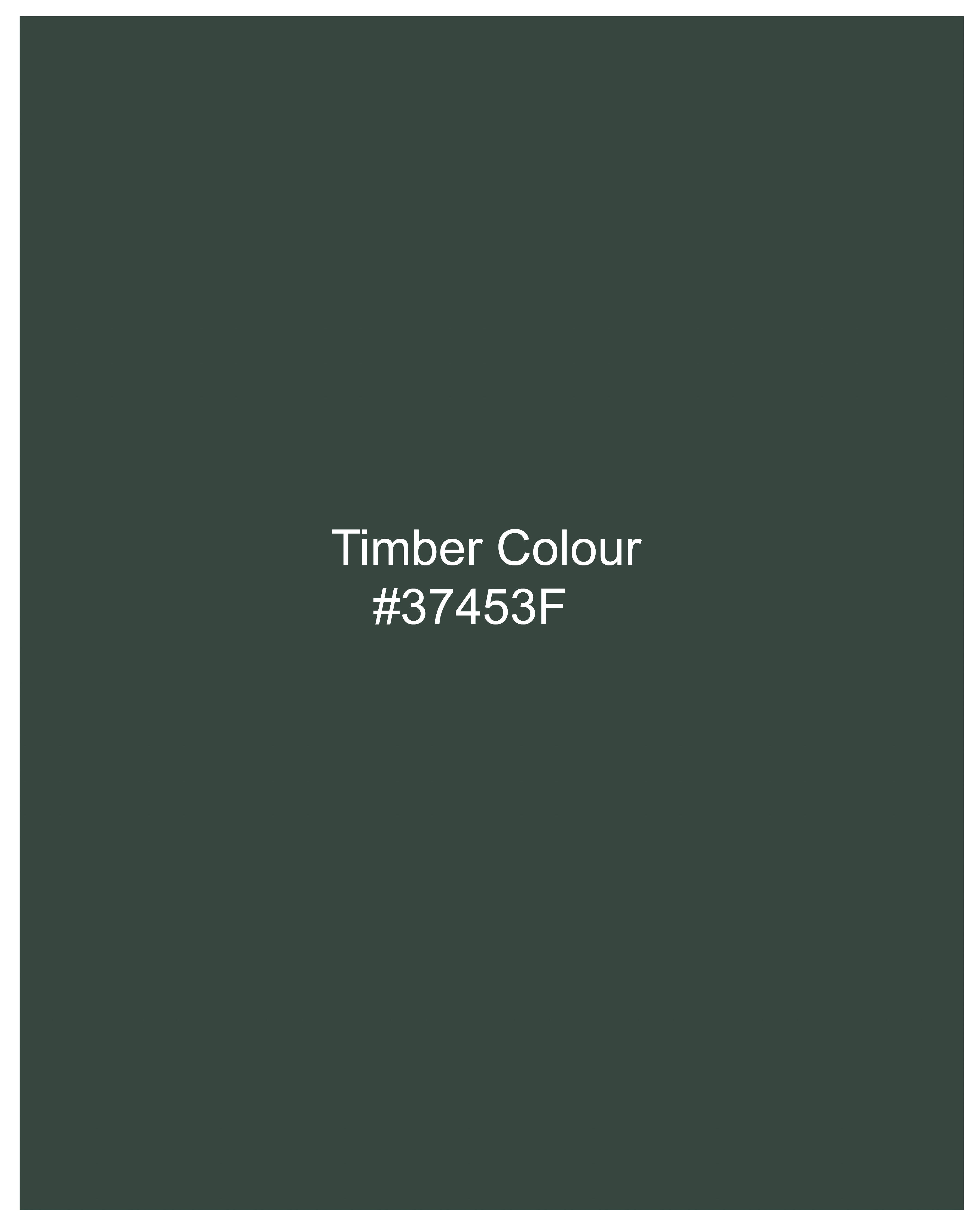Timber Green Subtle Sheen Super Soft Premium Cotton Shirt