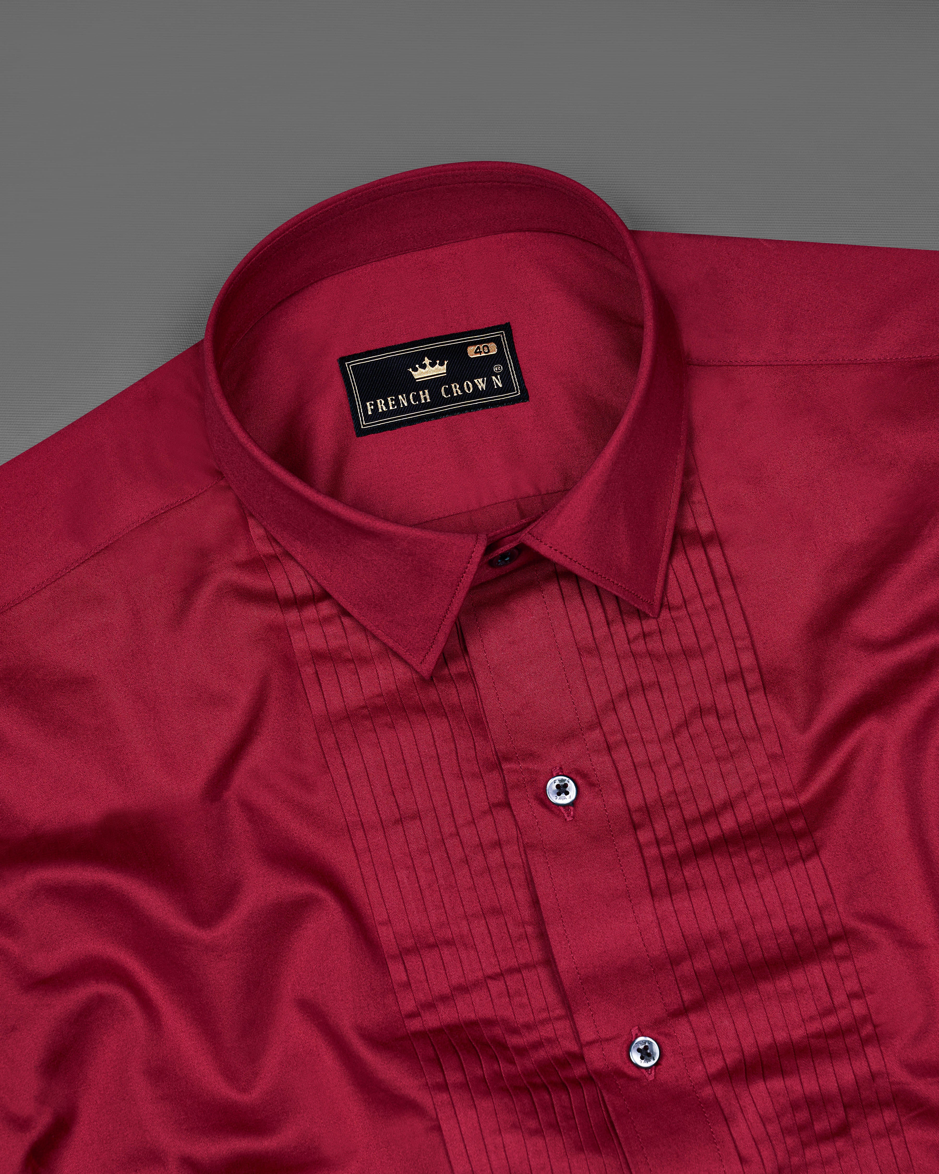 Vivid Auburn Red Subtle Sheen Snake Pleated Super Soft Premium Cotton Tuxedo Shirt 8868-BLK-TXD-38, 8868-BLK-TXD-H-38, 8868-BLK-TXD-39, 8868-BLK-TXD-H-39, 8868-BLK-TXD-40, 8868-BLK-TXD-H-40, 8868-BLK-TXD-42, 8868-BLK-TXD-H-42, 8868-BLK-TXD-44, 8868-BLK-TXD-H-44, 8868-BLK-TXD-46, 8868-BLK-TXD-H-46, 8868-BLK-TXD-48, 8868-BLK-TXD-H-48, 8868-BLK-TXD-50, 8868-BLK-TXD-H-50, 8868-BLK-TXD-52, 8868-BLK-TXD-H-52