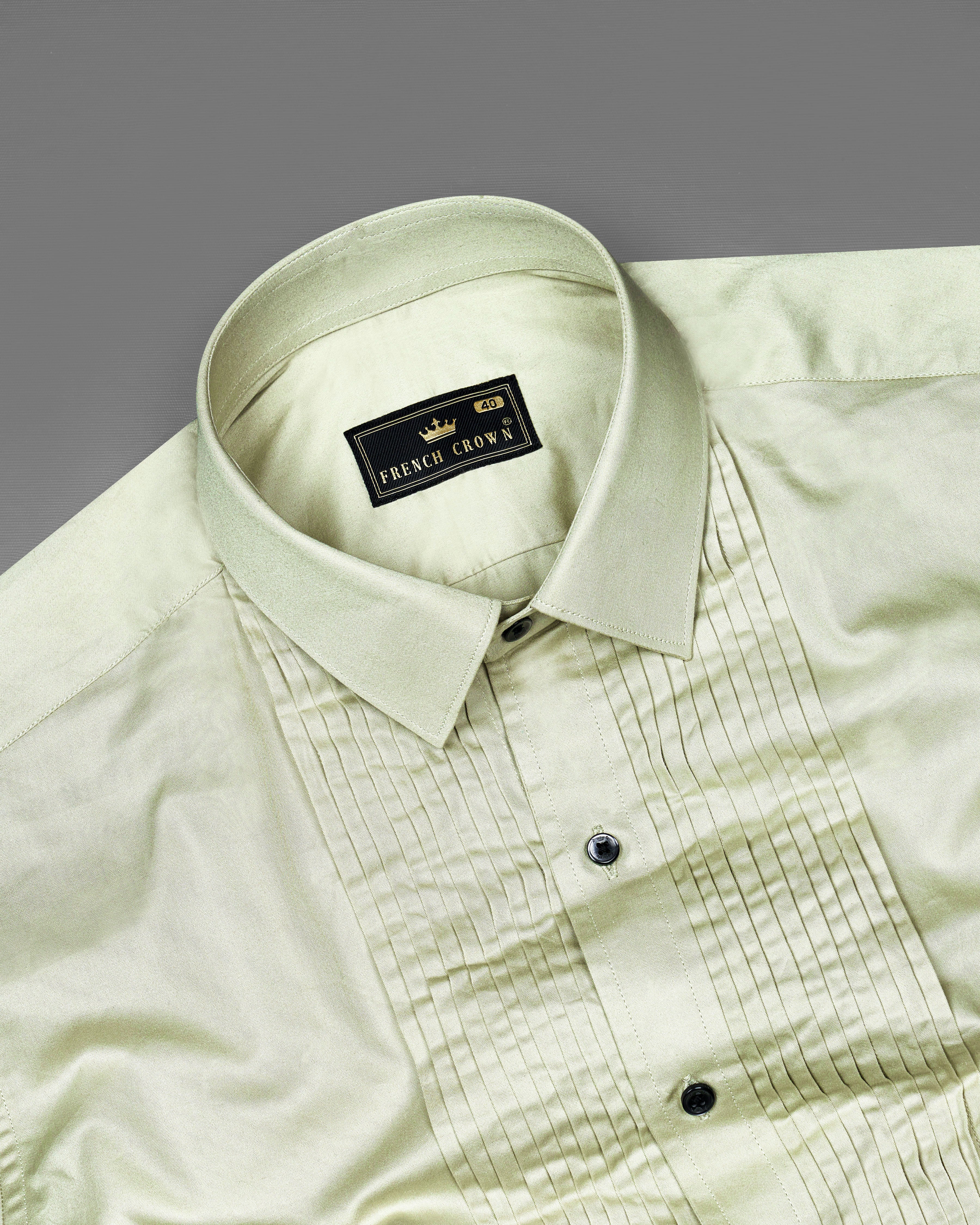 Coriander Green Snake Pleated Super Soft Premium Cotton Tuxedo Shirt 8874-BLK-TXD-38, 8874-BLK-TXD-H-38, 8874-BLK-TXD-39, 8874-BLK-TXD-H-39, 8874-BLK-TXD-40, 8874-BLK-TXD-H-40, 8874-BLK-TXD-42, 8874-BLK-TXD-H-42, 8874-BLK-TXD-44, 8874-BLK-TXD-H-44, 8874-BLK-TXD-46, 8874-BLK-TXD-H-46, 8874-BLK-TXD-48, 8874-BLK-TXD-H-48, 8874-BLK-TXD-50, 8874-BLK-TXD-H-50, 8874-BLK-TXD-52, 8874-BLK-TXD-H-52