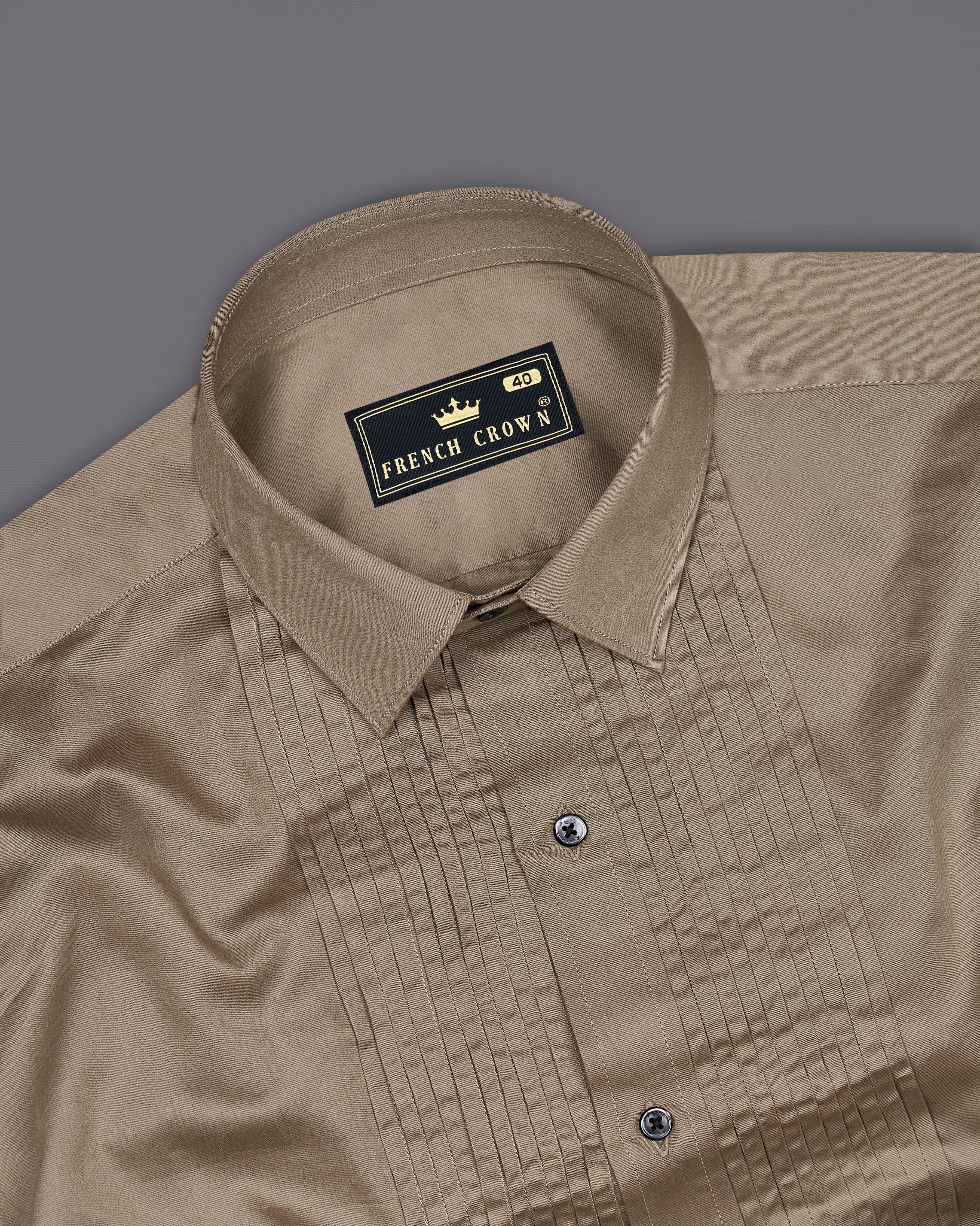 Arrowtown Brown Subtle Sheen Snake Pleated Super Soft Premium Cotton Tuxedo Shirt 8888-BLK-TXD-38, 8888-BLK-TXD-H-38, 8888-BLK-TXD-39, 8888-BLK-TXD-H-39, 8888-BLK-TXD-40, 8888-BLK-TXD-H-40, 8888-BLK-TXD-42, 8888-BLK-TXD-H-42, 8888-BLK-TXD-44, 8888-BLK-TXD-H-44, 8888-BLK-TXD-46, 8888-BLK-TXD-H-46, 8888-BLK-TXD-48, 8888-BLK-TXD-H-48, 8888-BLK-TXD-50, 8888-BLK-TXD-H-50, 8888-BLK-TXD-52, 8888-BLK-TXD-H-52