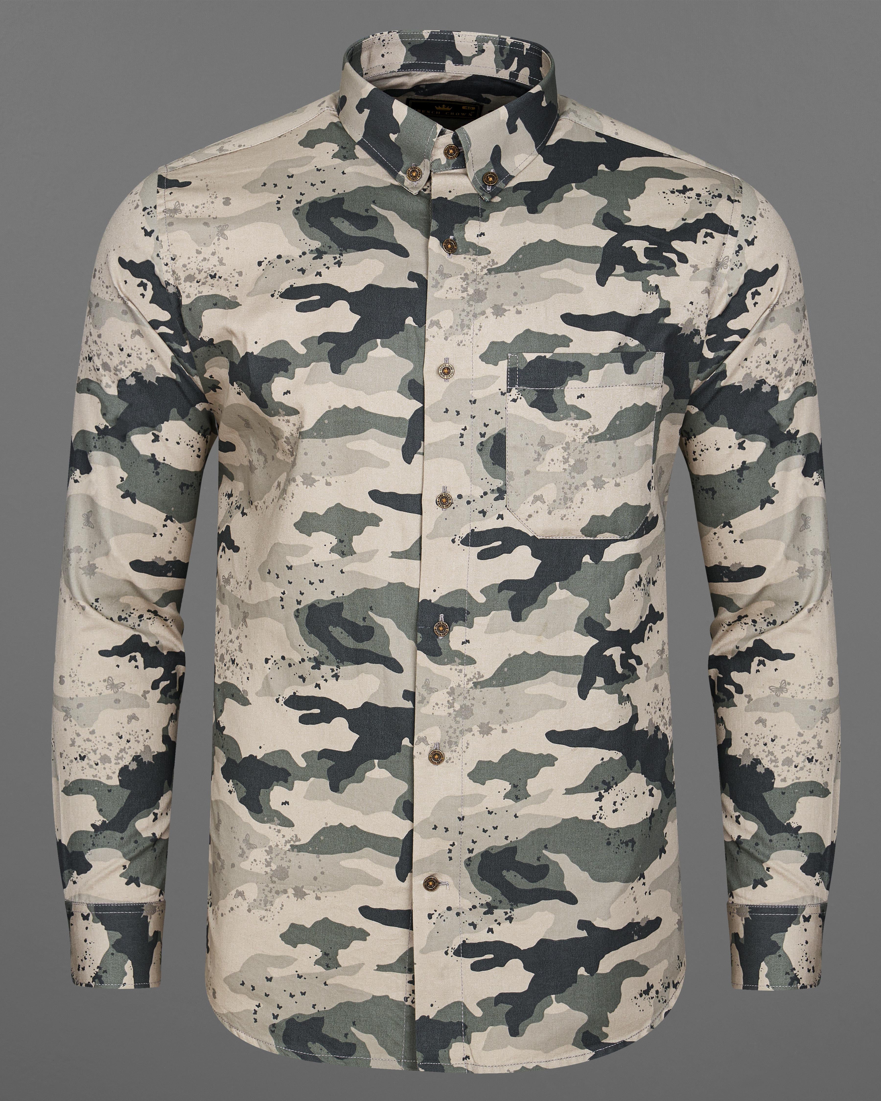 Swirl Brown with Baltic Gray Camouflage Printed Royal Oxford Shirt 8910-BD-MB-38, 8910-BD-MB-H-38,  8910-BD-MB-39,  8910-BD-MB-H-39,  8910-BD-MB-40,  8910-BD-MB-H-40,  8910-BD-MB-42,  8910-BD-MB-H-42,  8910-BD-MB-44,  8910-BD-MB-H-44,  8910-BD-MB-46,  8910-BD-MB-H-46,  8910-BD-MB-48,  8910-BD-MB-H-48,  8910-BD-MB-50,  8910-BD-MB-H-50,  8910-BD-MB-52,  8910-BD-MB-H-52