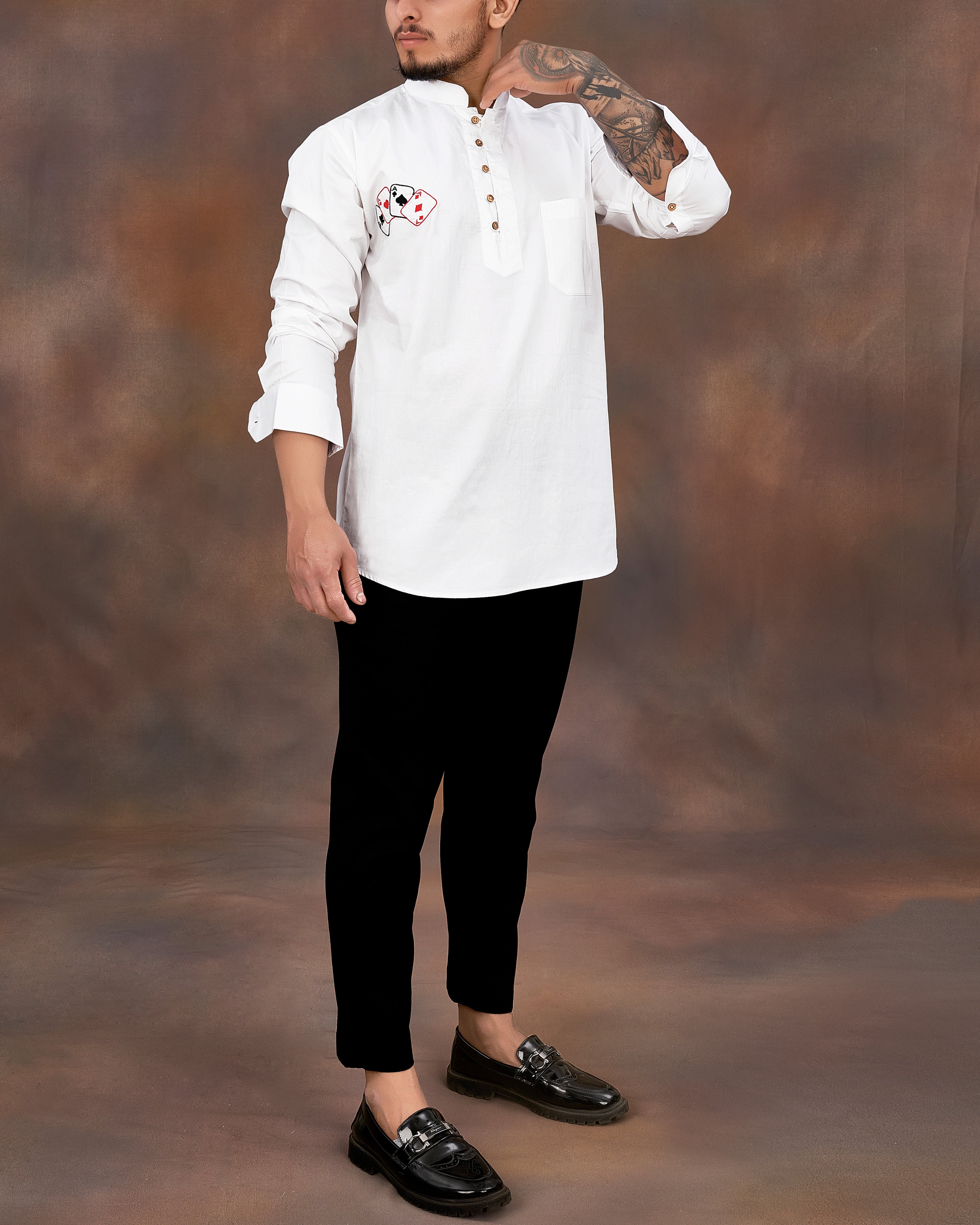 Bright White Subtle Sheen with Multicolour Card Embroidered Super Soft Premium Cotton Kurta Shirt 2670-KS-E027-38,2670-KS-E027-H-38,2670-KS-E027-39,2670-KS-E027-H-39,2670-KS-E027-40,2670-KS-E027-H-40,2670-KS-E027-42,2670-KS-E027-H-42,2670-KS-E027-44,2670-KS-E027-H-44,2670-KS-E027-46,2670-KS-E027-H-46,2670-KS-E027-48,2670-KS-E027-H-48,2670-KS-E027-50,2670-KS-E027-H-50,2670-KS-E027-52,2670-KS-E027-H-52