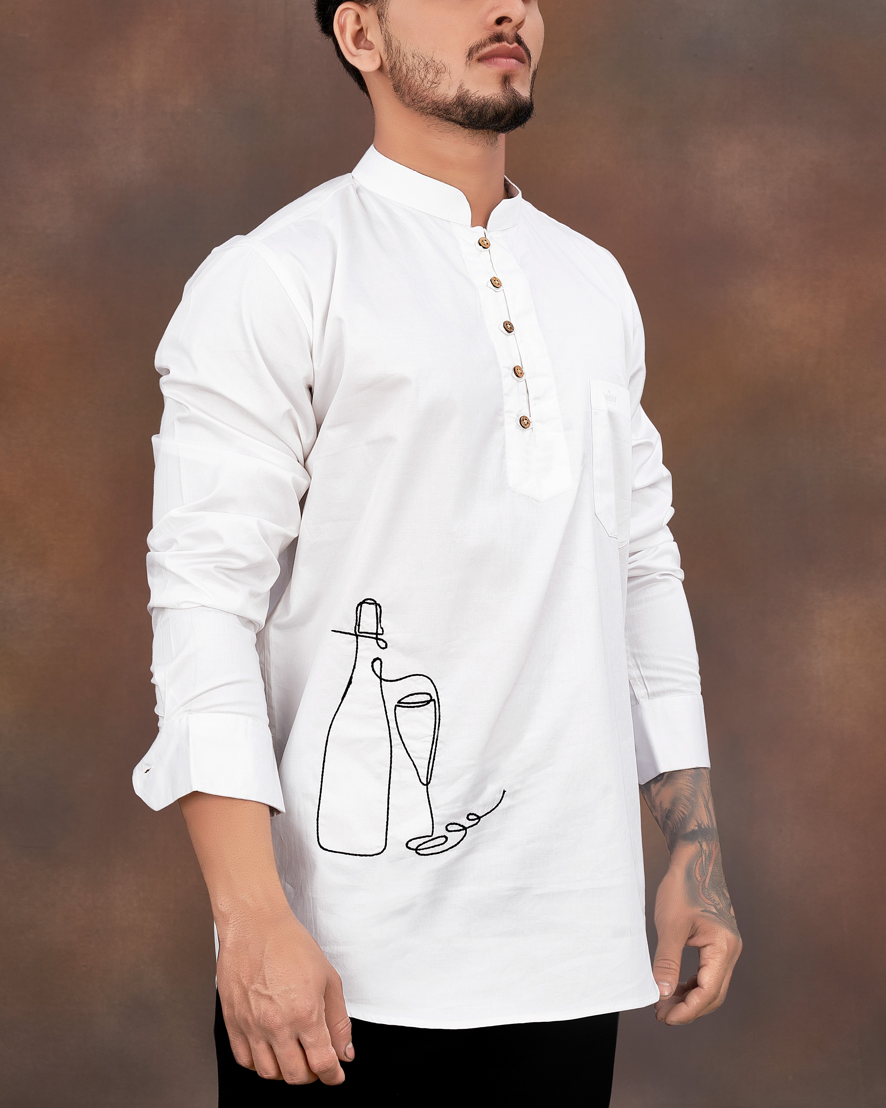 Bright White Subtle Sheen Champagne Embroidered Super Soft Premium Cotton Kurta Shirt 2670-KS-E031-38,2670-KS-E031-H-38,2670-KS-E031-39,2670-KS-E031-H-39,2670-KS-E031-40,2670-KS-E031-H-40,2670-KS-E031-42,2670-KS-E031-H-42,2670-KS-E031-44,2670-KS-E031-H-44,2670-KS-E031-46,2670-KS-E031-H-46,2670-KS-E031-48,2670-KS-E031-H-48,2670-KS-E031-50,2670-KS-E031-H-50,2670-KS-E031-52,2670-KS-E031-H-52
