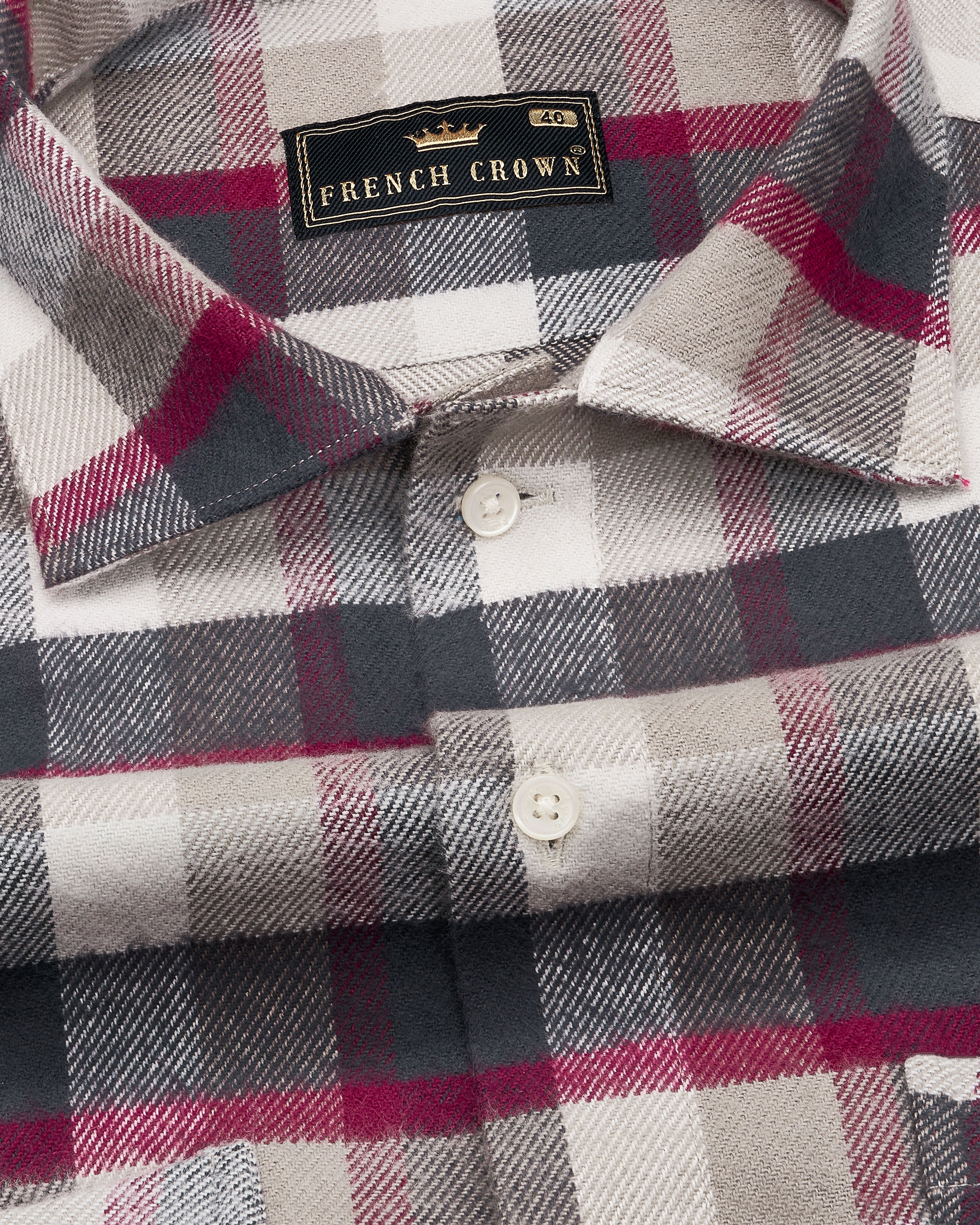 Tuna Gray and Oyster Brown Checked with Brown Patches Flannel Designer Shirt 9058-CA-OS-P133-38, 9058-CA-OS-P133-H-38, 9058-CA-OS-P133-39, 9058-CA-OS-P133-H-39, 9058-CA-OS-P133-40, 9058-CA-OS-P133-H-40, 9058-CA-OS-P133-42, 9058-CA-OS-P133-H-42, 9058-CA-OS-P133-44, 9058-CA-OS-P133-H-44, 9058-CA-OS-P133-46, 9058-CA-OS-P133-H-46, 9058-CA-OS-P133-48, 9058-CA-OS-P133-H-48, 9058-CA-OS-P133-50, 9058-CA-OS-P133-H-50, 9058-CA-OS-P133-52, 9058-CA-OS-P133-H-52