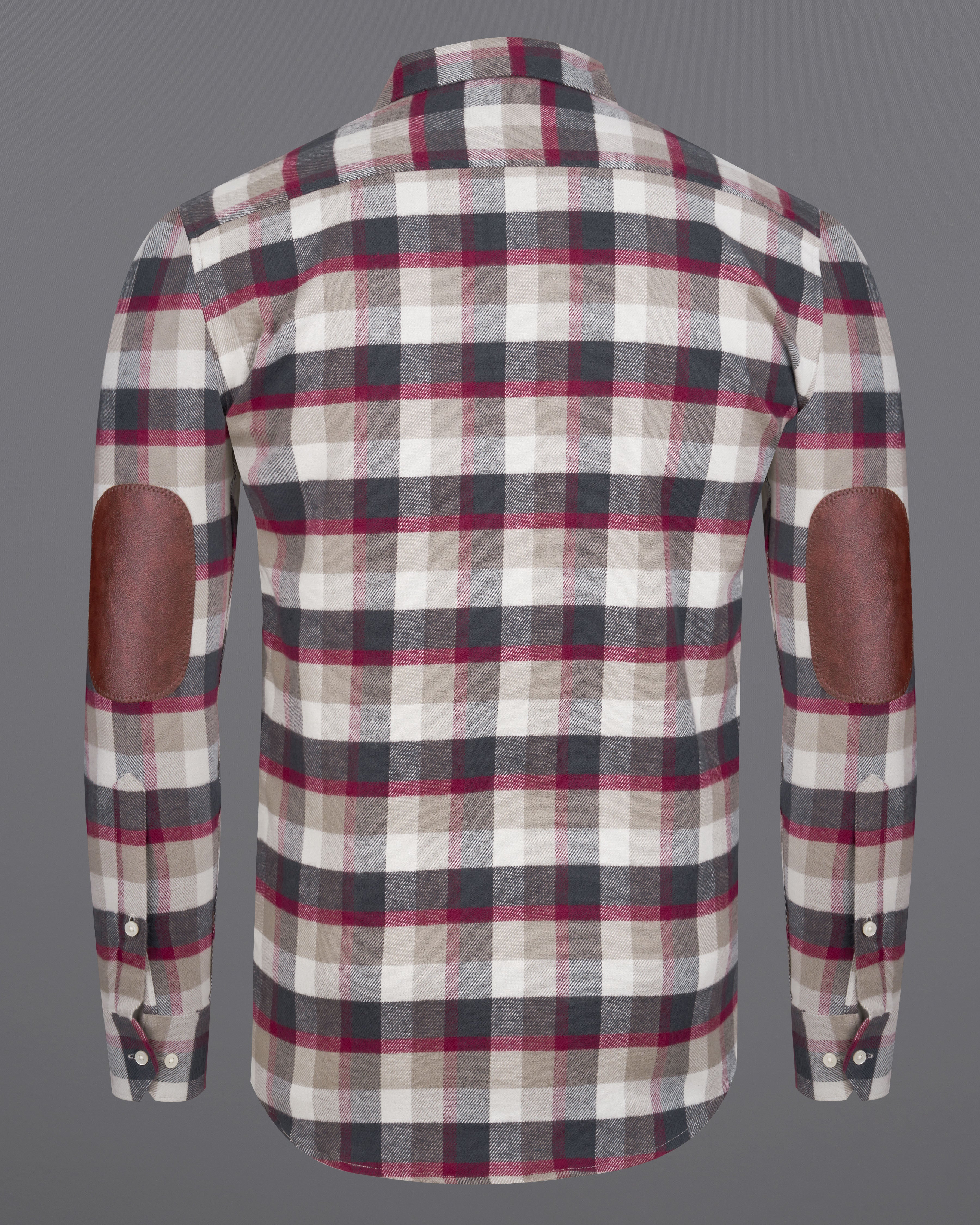 Tuna Gray and Oyster Brown Checked with Brown Patches Flannel Designer Shirt 9058-CA-OS-P133-38, 9058-CA-OS-P133-H-38, 9058-CA-OS-P133-39, 9058-CA-OS-P133-H-39, 9058-CA-OS-P133-40, 9058-CA-OS-P133-H-40, 9058-CA-OS-P133-42, 9058-CA-OS-P133-H-42, 9058-CA-OS-P133-44, 9058-CA-OS-P133-H-44, 9058-CA-OS-P133-46, 9058-CA-OS-P133-H-46, 9058-CA-OS-P133-48, 9058-CA-OS-P133-H-48, 9058-CA-OS-P133-50, 9058-CA-OS-P133-H-50, 9058-CA-OS-P133-52, 9058-CA-OS-P133-H-52