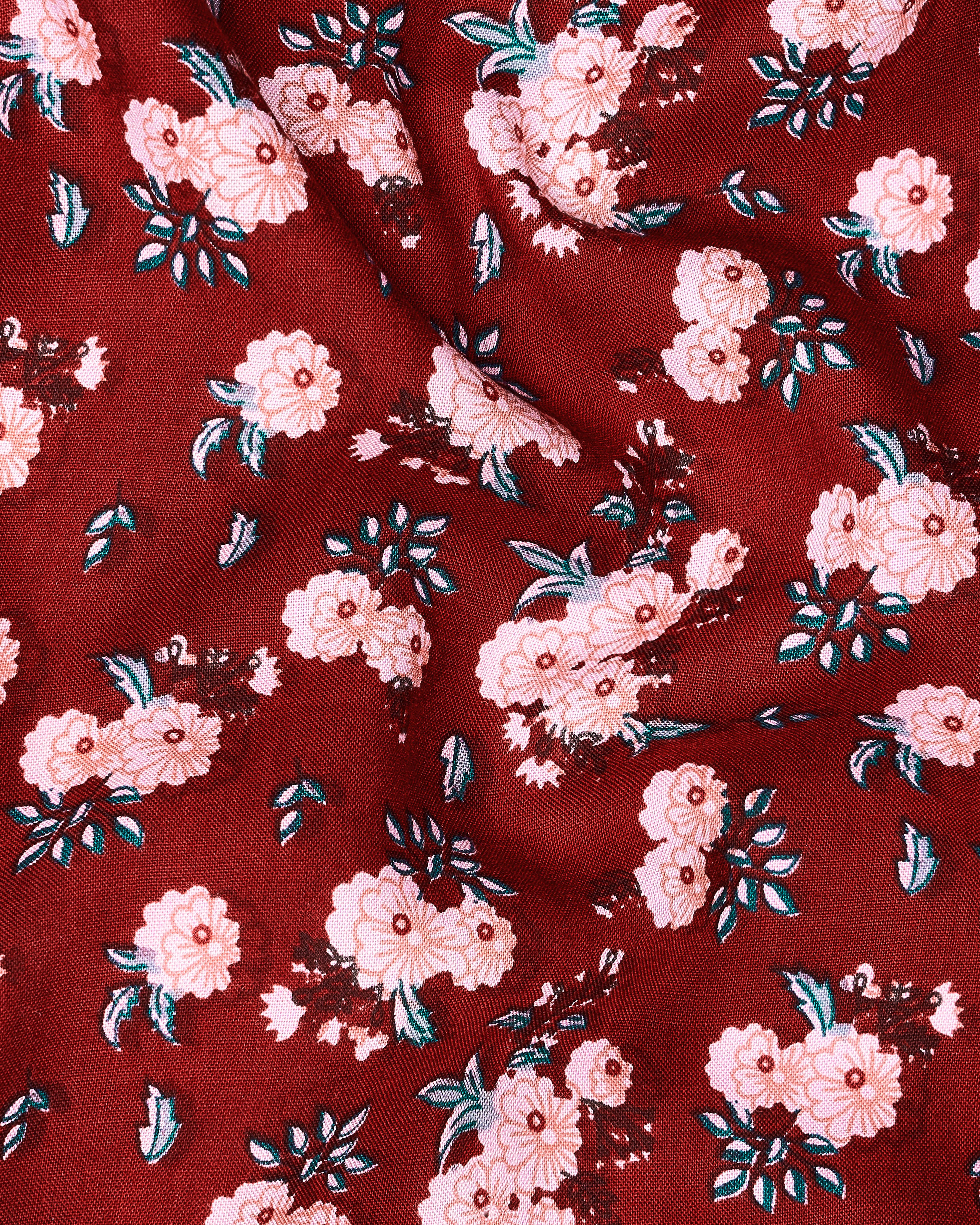 Merlot Red with Cosmos Pink Floral Printed Premium Tencel Kurta Shirt9091-KS-38, 9091-KS-H-38, 9091-KS-39, 9091-KS-H-39, 9091-KS-40, 9091-KS-H-40, 9091-KS-42, 9091-KS-H-42, 9091-KS-44, 9091-KS-H-44, 9091-KS-46, 9091-KS-H-46, 9091-KS-48, 9091-KS-H-48, 9091-KS-50, 9091-KS-H-50, 9091-KS-52, 9091-KS-H-52