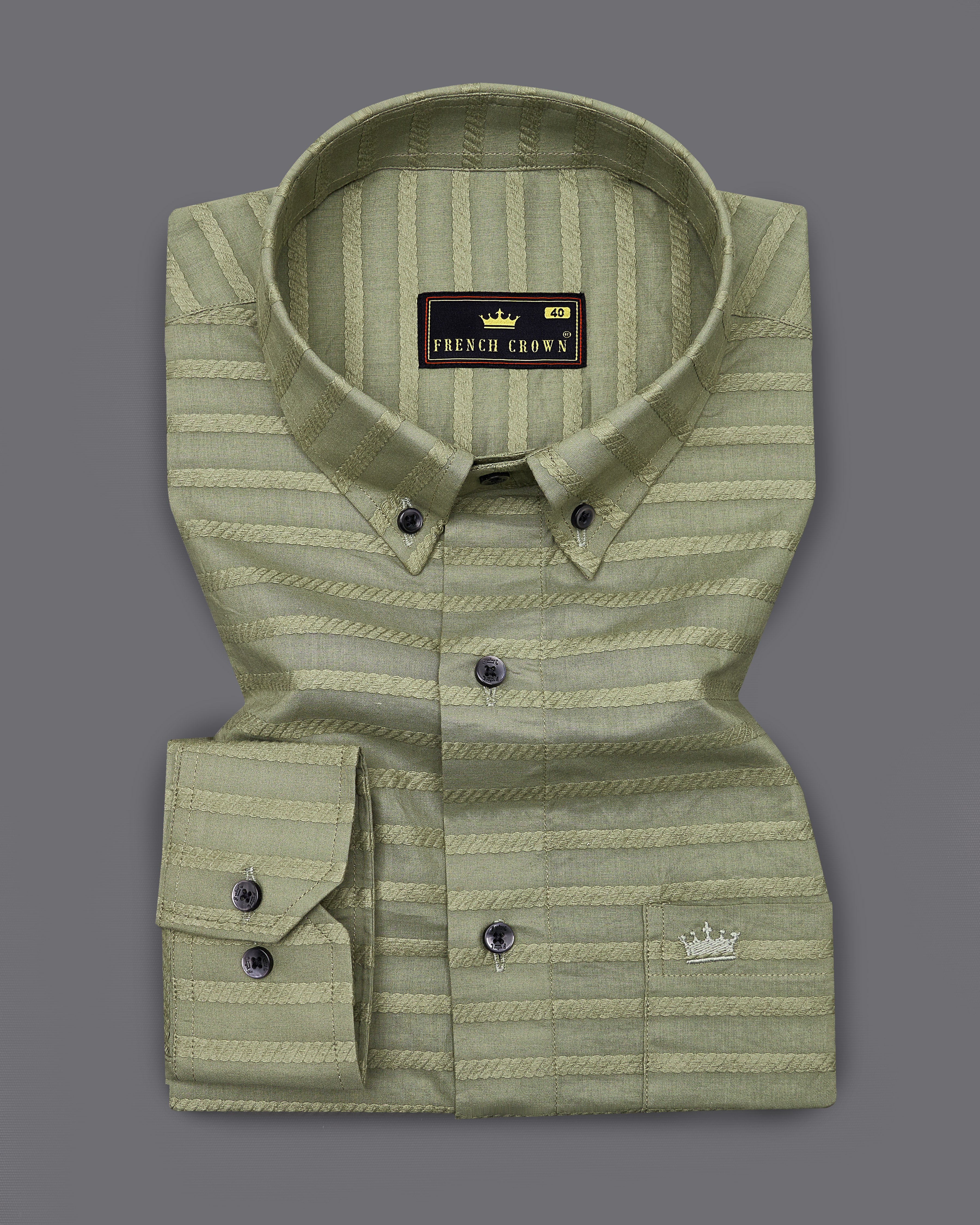 Oyster Green Striped Dobby Textured Premium Giza Cotton Shirt 9116-BD-BLK-38,9116-BD-BLK-H-38,9116-BD-BLK-39,9116-BD-BLK-H-39,9116-BD-BLK-40,9116-BD-BLK-H-40,9116-BD-BLK-42,9116-BD-BLK-H-42,9116-BD-BLK-44,9116-BD-BLK-H-44,9116-BD-BLK-46,9116-BD-BLK-H-46,9116-BD-BLK-48,9116-BD-BLK-H-48,9116-BD-BLK-50,9116-BD-BLK-H-50,9116-BD-BLK-52,9116-BD-BLK-H-52