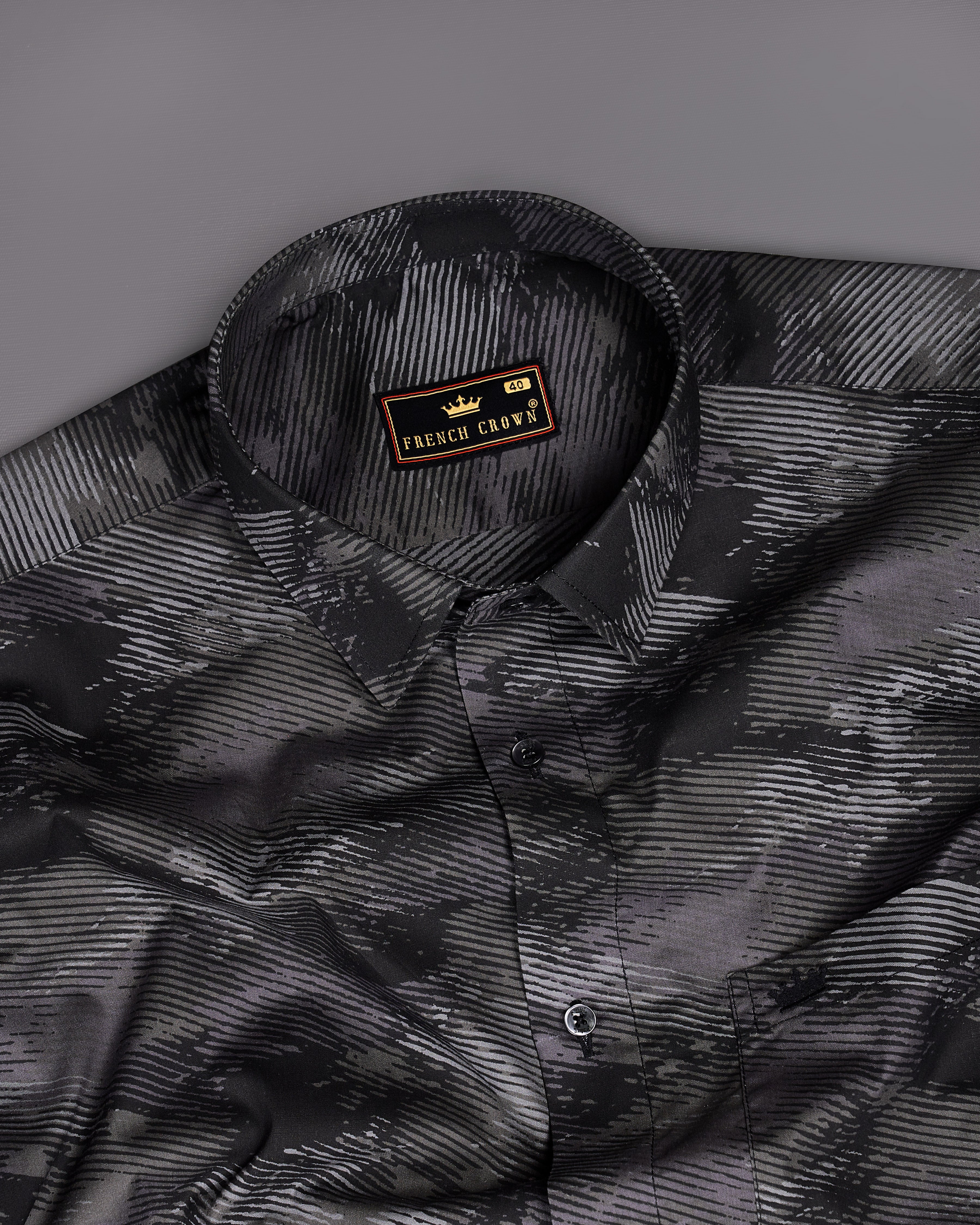 Wenge Gray with Black Premium Cotton Shirt 9134-BLK-38,9134-BLK-H-38,9134-BLK-39,9134-BLK-H-39,9134-BLK-40,9134-BLK-H-40,9134-BLK-42,9134-BLK-H-42,9134-BLK-44,9134-BLK-H-44,9134-BLK-46,9134-BLK-H-46,9134-BLK-48,9134-BLK-H-48,9134-BLK-50,9134-BLK-H-50,9134-BLK-52,9134-BLK-H-52
