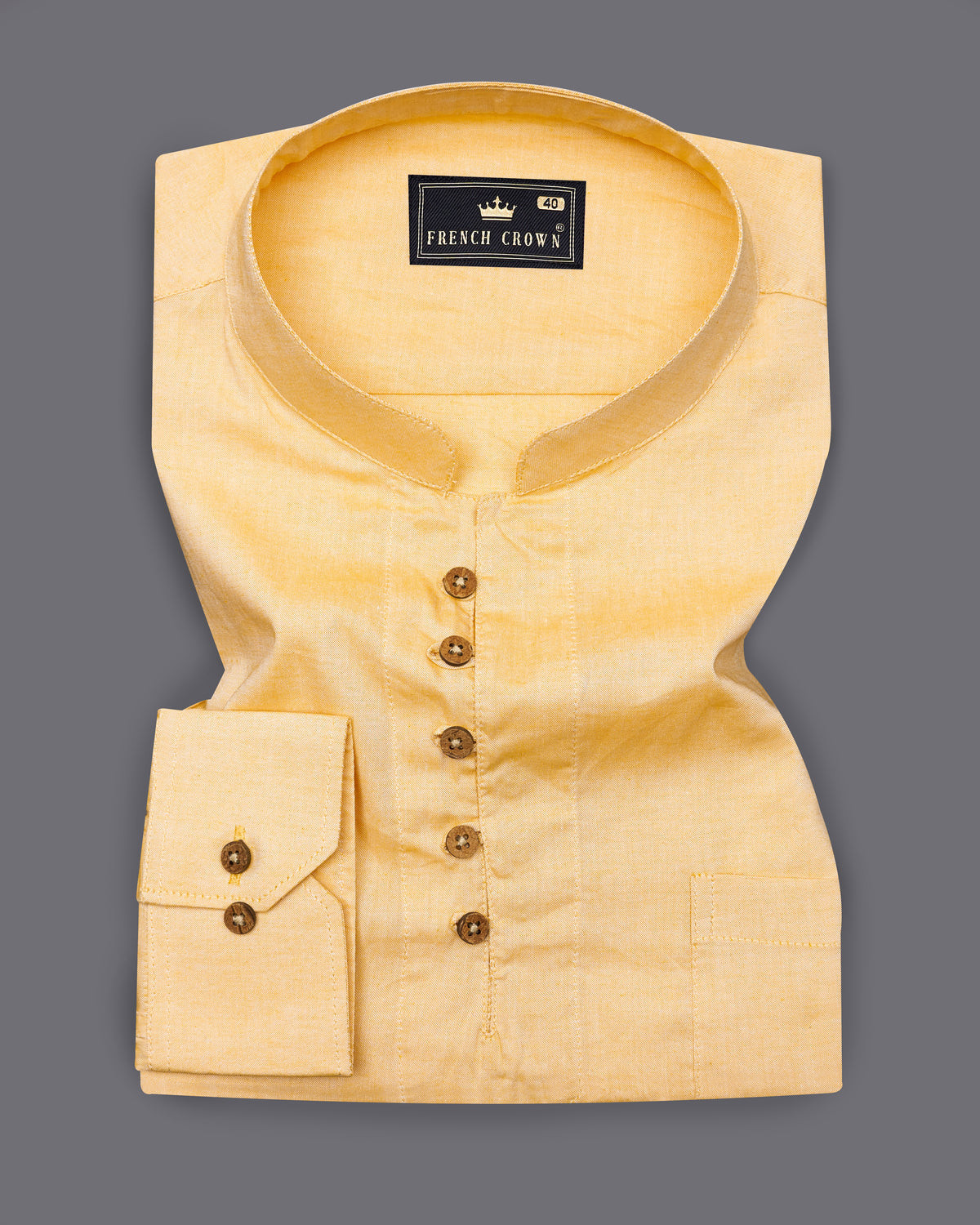 Walnut Yellow Royal Oxford Kurta Shirt 9222-KS-38,9222-KS-H-38,9222-KS-39,9222-KS-H-39,9222-KS-40,9222-KS-H-40,9222-KS-42,9222-KS-H-42,9222-KS-44,9222-KS-H-44,9222-KS-46,9222-KS-H-46,9222-KS-48,9222-KS-H-48,9222-KS-50,9222-KS-H-50,9222-KS-52,9222-KS-H-52