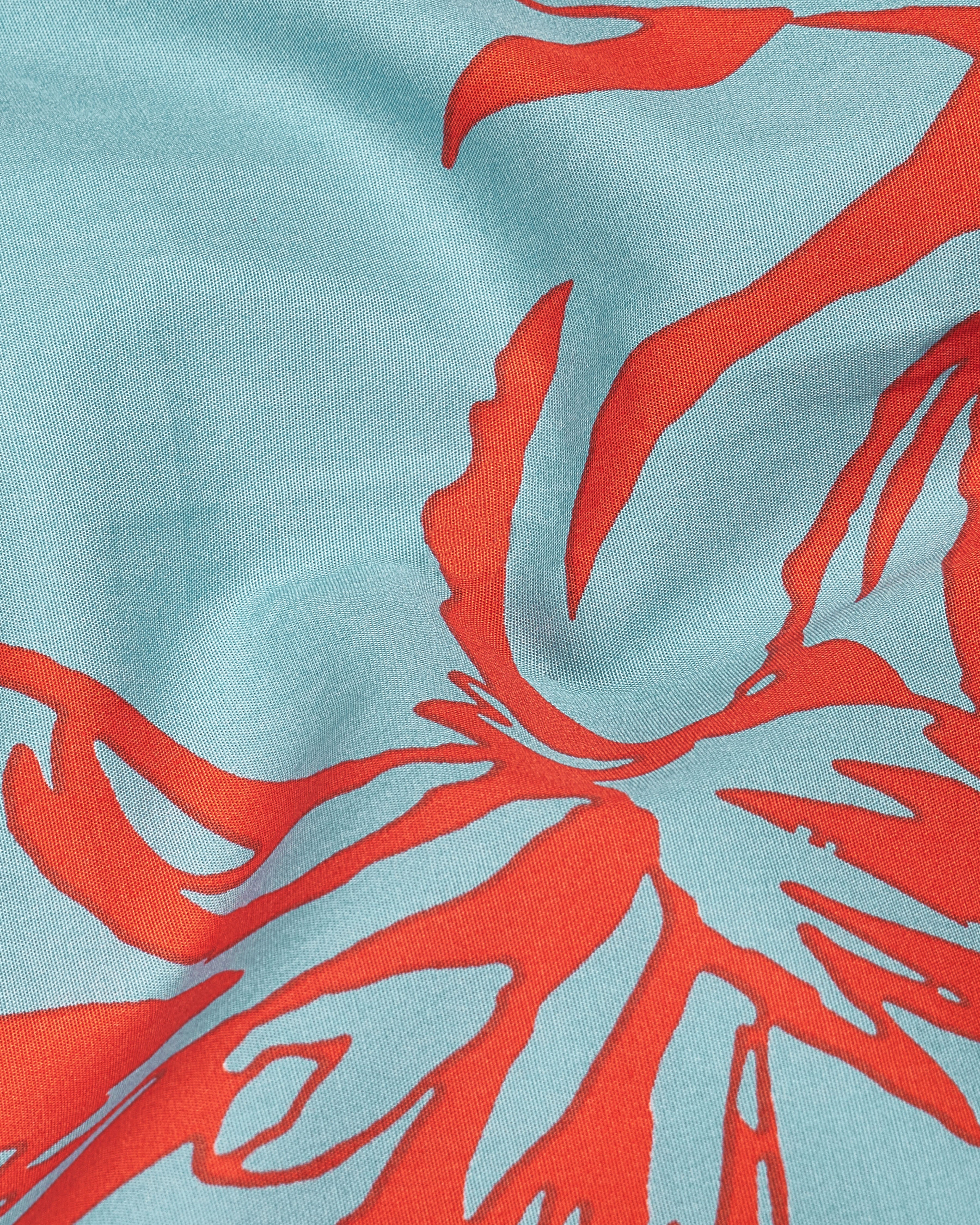 Opal Light Blue with Faded Red Printed Premium Cotton Shirt 9259-38,9259-H-38,9259-39,9259-H-39,9259-40,9259-H-40,9259-42,9259-H-42,9259-44,9259-H-44,9259-46,9259-H-46,9259-48,9259-H-48,9259-50,9259-H-50,9259-52,9259-H-52