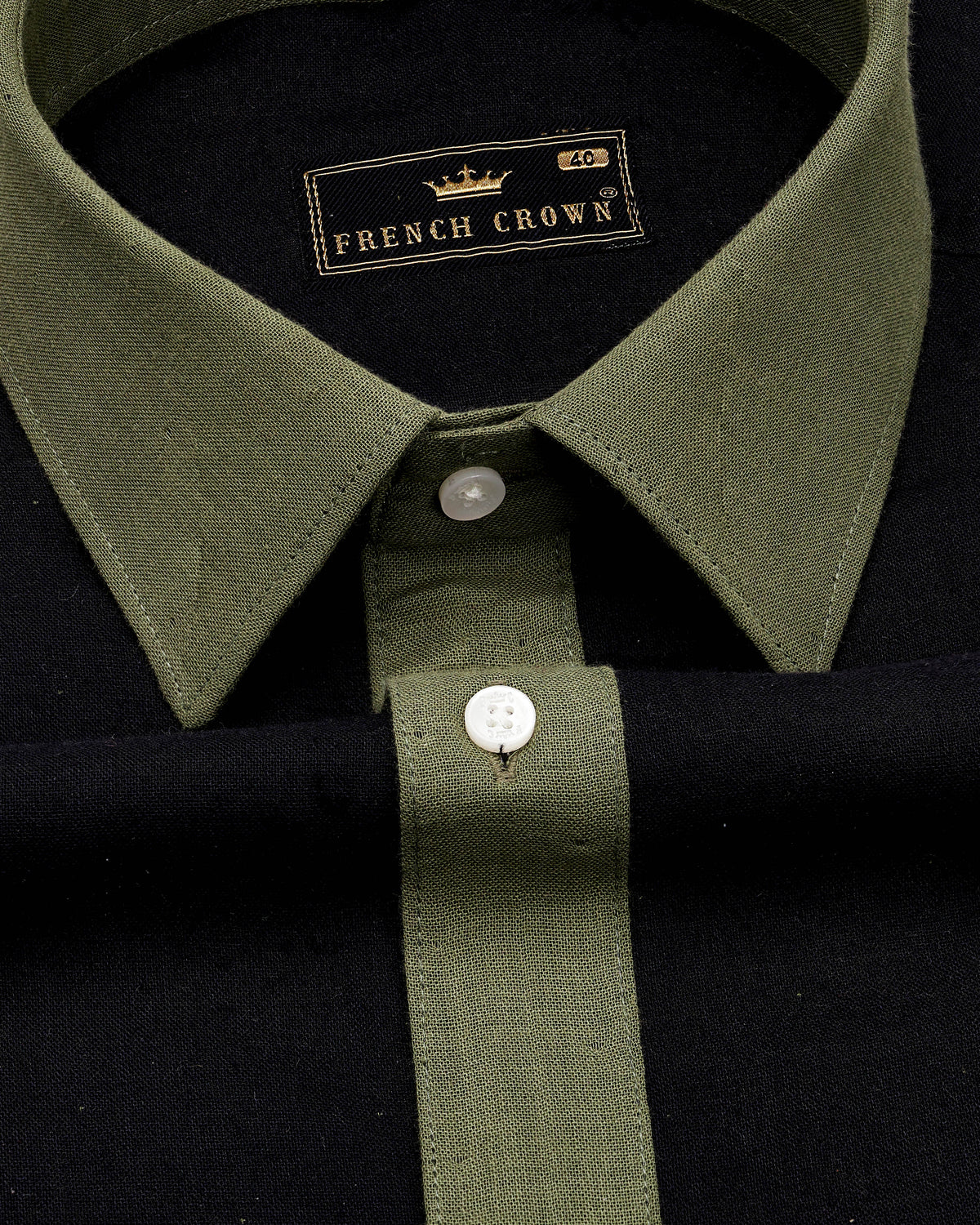 Jade Black with Green Patch Work Luxurious Linen Shirt 9328-P207-38, 9328-P207-H-38, 9328-P207-39, 9328-P207-H-39, 9328-P207-40, 9328-P207-H-40, 9328-P207-42, 9328-P207-H-42, 9328-P207-44, 9328-P207-H-44, 9328-P207-46, 9328-P207-H-46, 9328-P207-48, 9328-P207-H-48, 9328-P207-50, 9328-P207-H-50, 9328-P207-52, 9328-P207-H-52