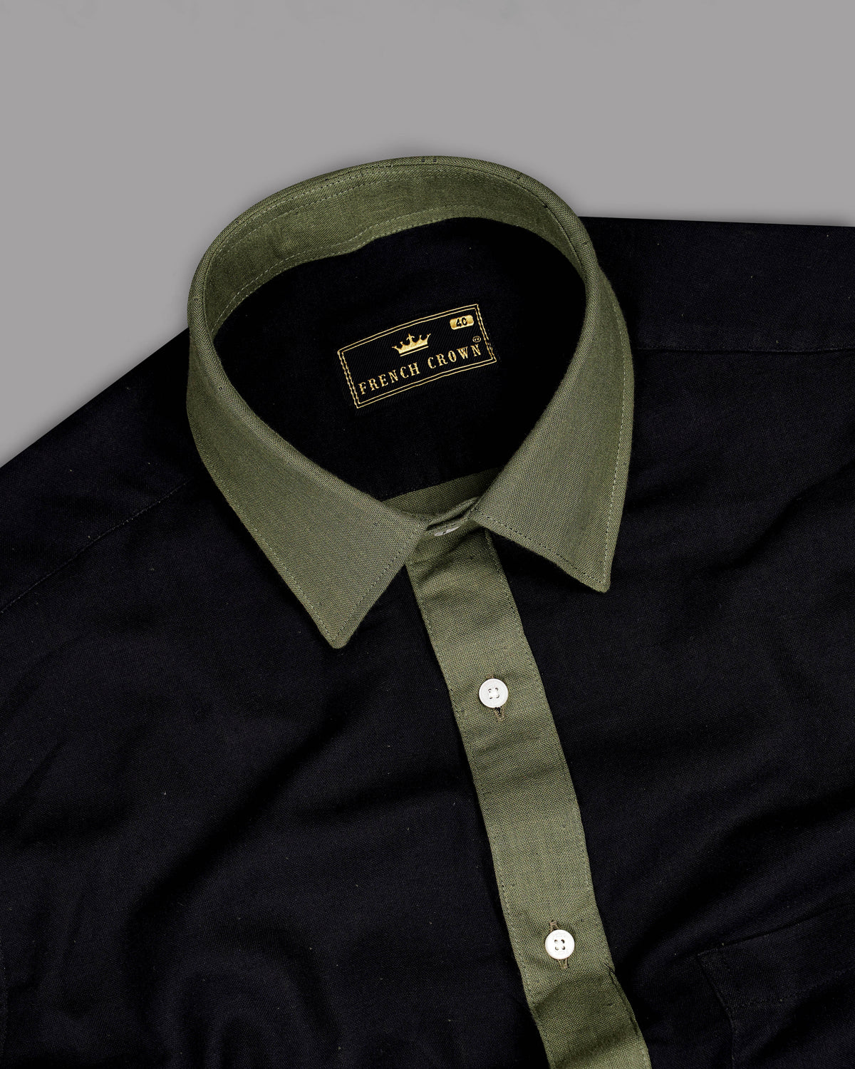 Jade Black with Green Patch Work Luxurious Linen Shirt 9328-P207-38, 9328-P207-H-38, 9328-P207-39, 9328-P207-H-39, 9328-P207-40, 9328-P207-H-40, 9328-P207-42, 9328-P207-H-42, 9328-P207-44, 9328-P207-H-44, 9328-P207-46, 9328-P207-H-46, 9328-P207-48, 9328-P207-H-48, 9328-P207-50, 9328-P207-H-50, 9328-P207-52, 9328-P207-H-52