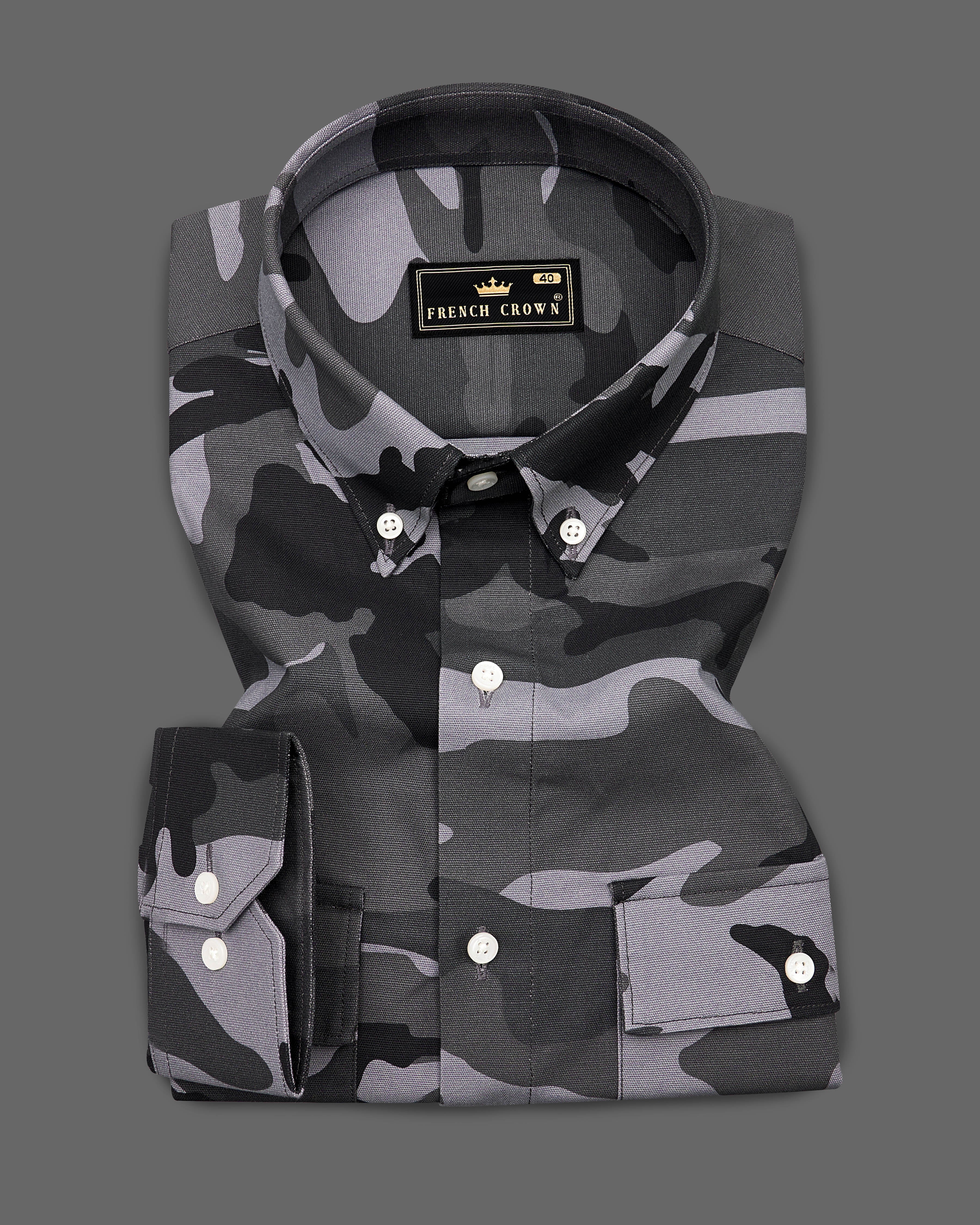 Iridium Gray with Jade Black Camouflage Royal Oxford Designer Shirt 9339-BD-OS-D123-38, 9339-BD-OS-D123-H-38, 9339-BD-OS-D123-39, 9339-BD-OS-D123-H-39, 9339-BD-OS-D123-40, 9339-BD-OS-D123-H-40, 9339-BD-OS-D123-42, 9339-BD-OS-D123-H-42, 9339-BD-OS-D123-44, 9339-BD-OS-D123-H-44, 9339-BD-OS-D123-46, 9339-BD-OS-D123-H-46, 9339-BD-OS-D123-48, 9339-BD-OS-D123-H-48, 9339-BD-OS-D123-50, 9339-BD-OS-D123-H-50, 9339-BD-OS-D123-52, 9339-BD-OS-D123-H-52
