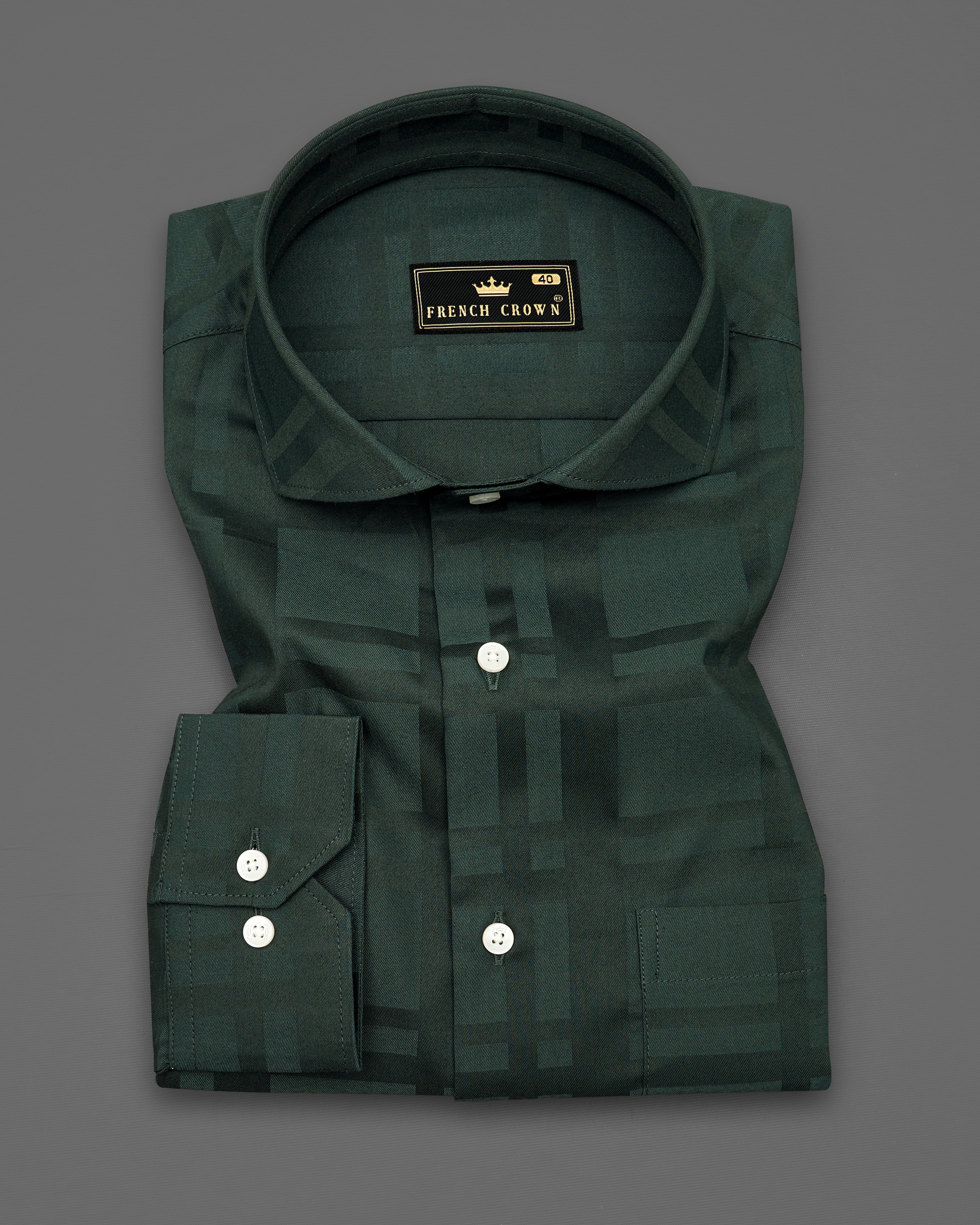 Iridium Green Plaid Dobby Textured Premium Giza Cotton Shirt 9343-CA-38, 9343-CA-H-38, 9343-CA-39, 9343-CA-H-39, 9343-CA-40, 9343-CA-H-40, 9343-CA-42, 9343-CA-H-42, 9343-CA-44, 9343-CA-H-44, 9343-CA-46, 9343-CA-H-46, 9343-CA-48, 9343-CA-H-48, 9343-CA-50, 9343-CA-H-50, 9343-CA-52, 9343-CA-H-52