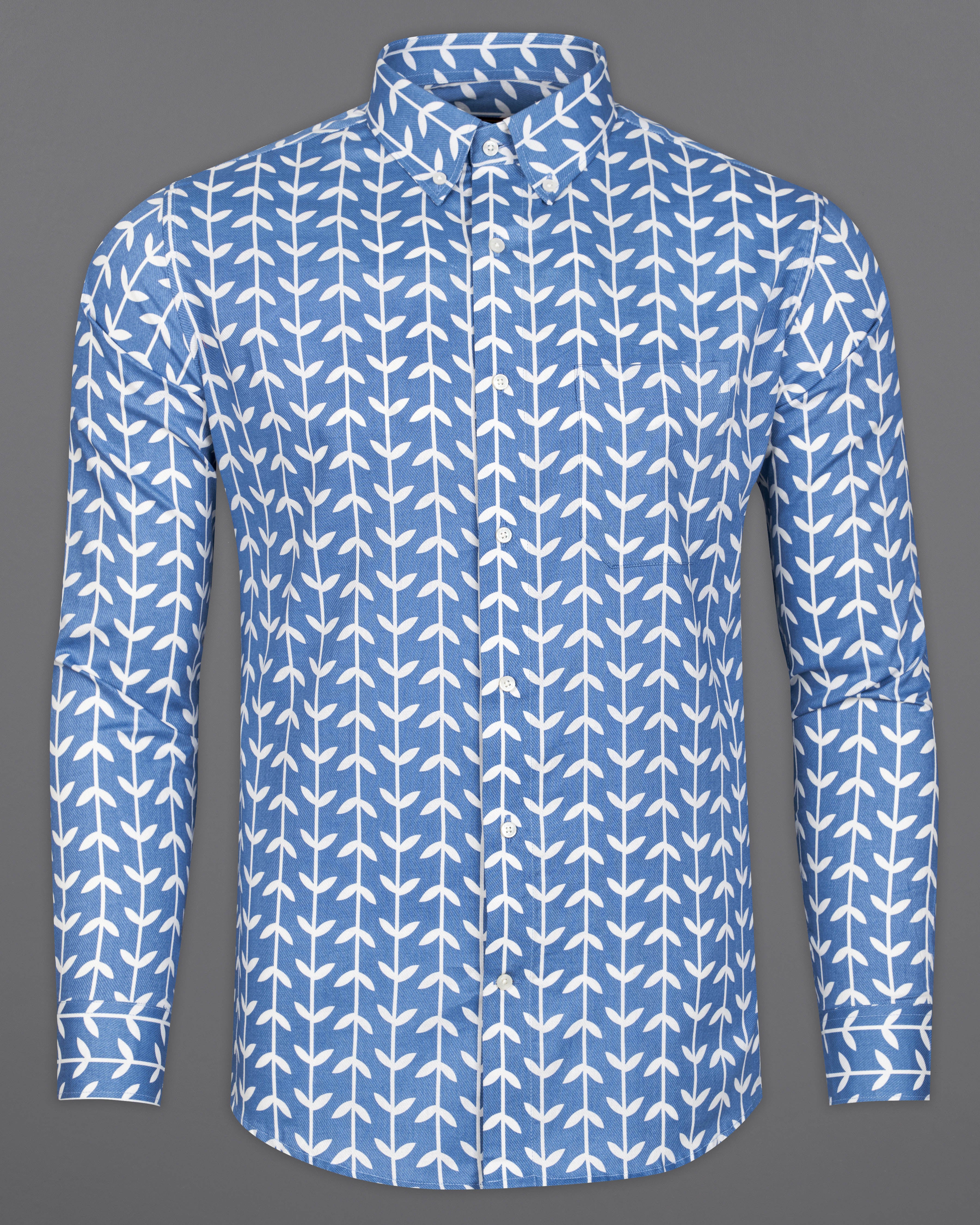 Glaucous Blue with Bright White Twill Printed Premium Cotton Shirt 9426-BD-38, 9426-BD-H-38, 9426-BD-39, 9426-BD-H-39, 9426-BD-40, 9426-BD-H-40, 9426-BD-42, 9426-BD-H-42, 9426-BD-44, 9426-BD-H-44, 9426-BD-46, 9426-BD-H-46, 9426-BD-48, 9426-BD-H-48, 9426-BD-50, 9426-BD-H-50, 9426-BD-52, 9426-BD-H-52