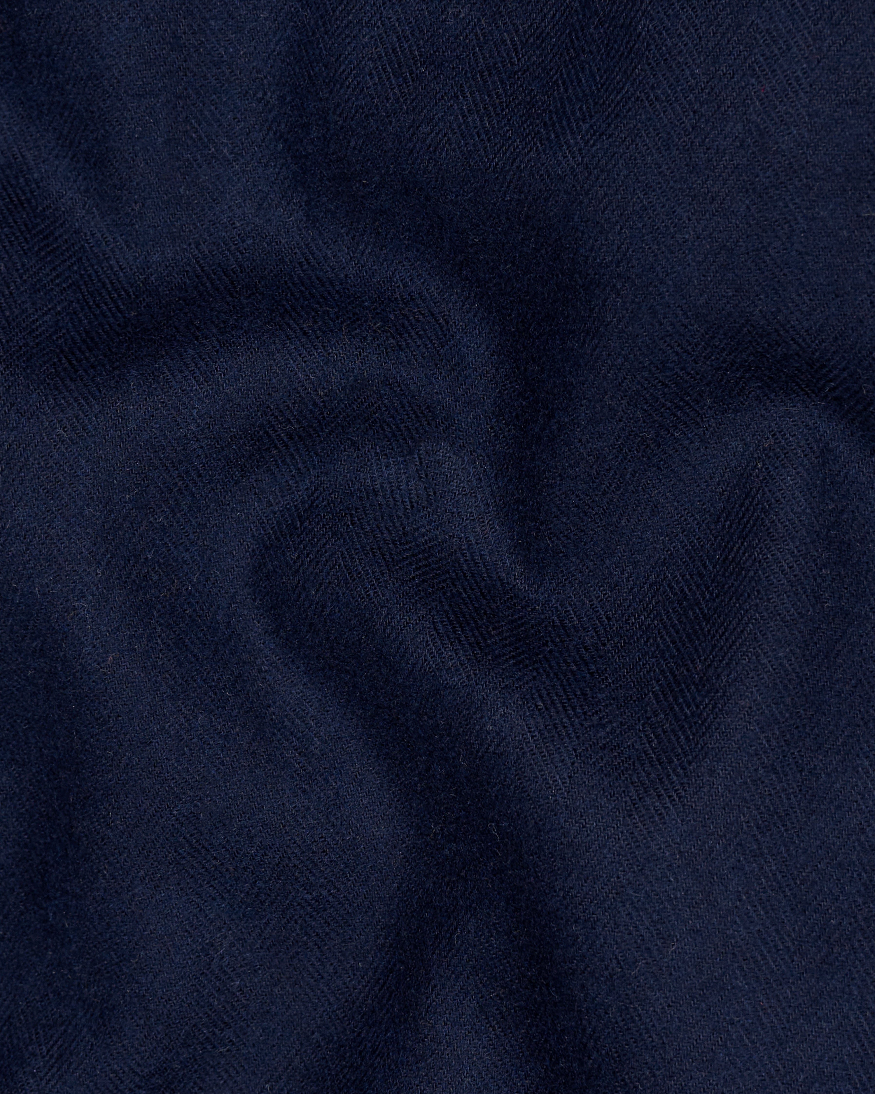 Mirage Navy Blue Flannel Hoodie Shirt with Zipper Closure