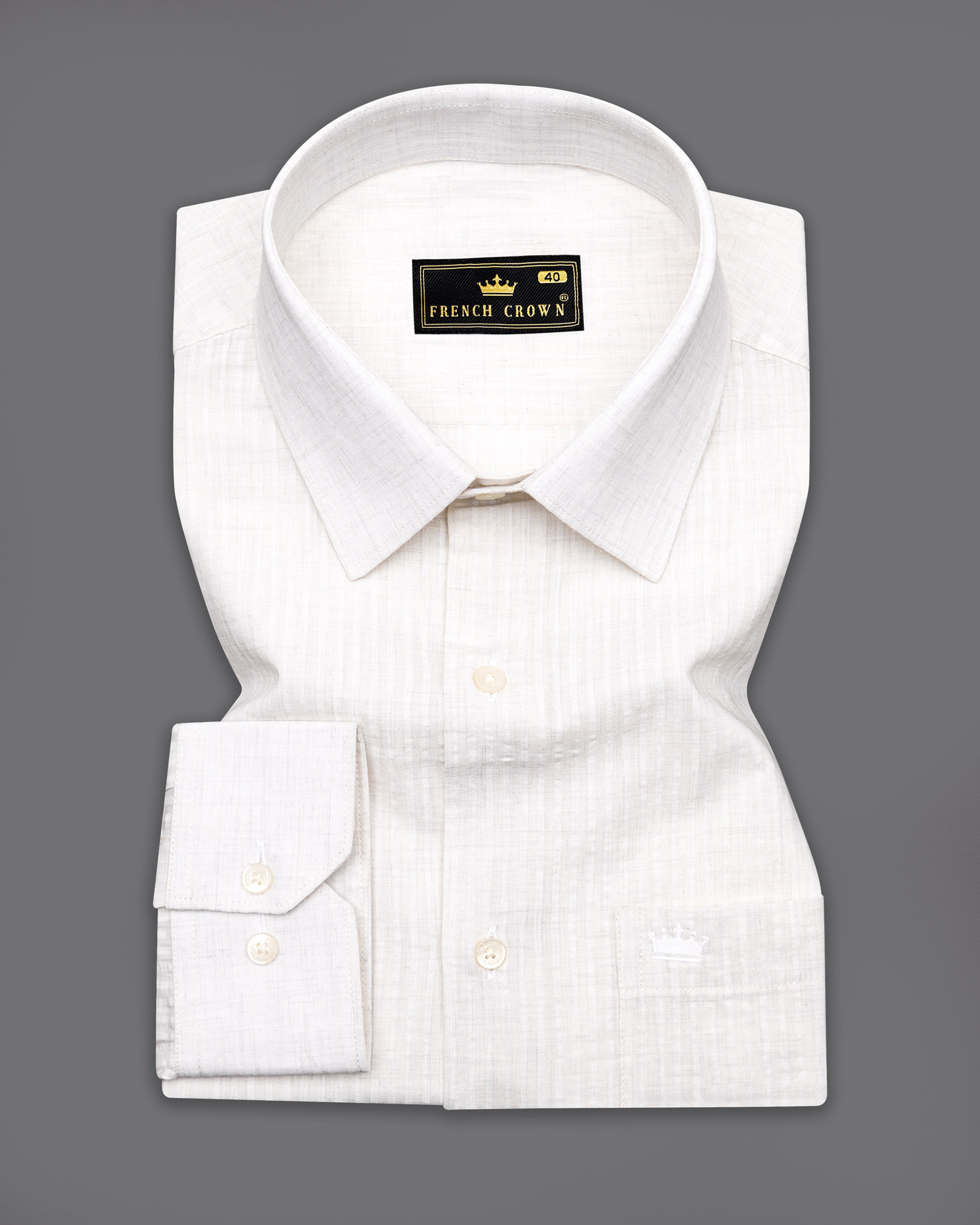 Off White Striped Premium Giza Cotton Shirt 9457-38, 9457-H-38, 9457-39, 9457-H-39, 9457-40, 9457-H-40, 9457-42, 9457-H-42, 9457-44, 9457-H-44, 9457-46, 9457-H-46, 9457-48, 9457-H-48, 9457-50, 9457-H-50, 9457-52, 9457-H-52